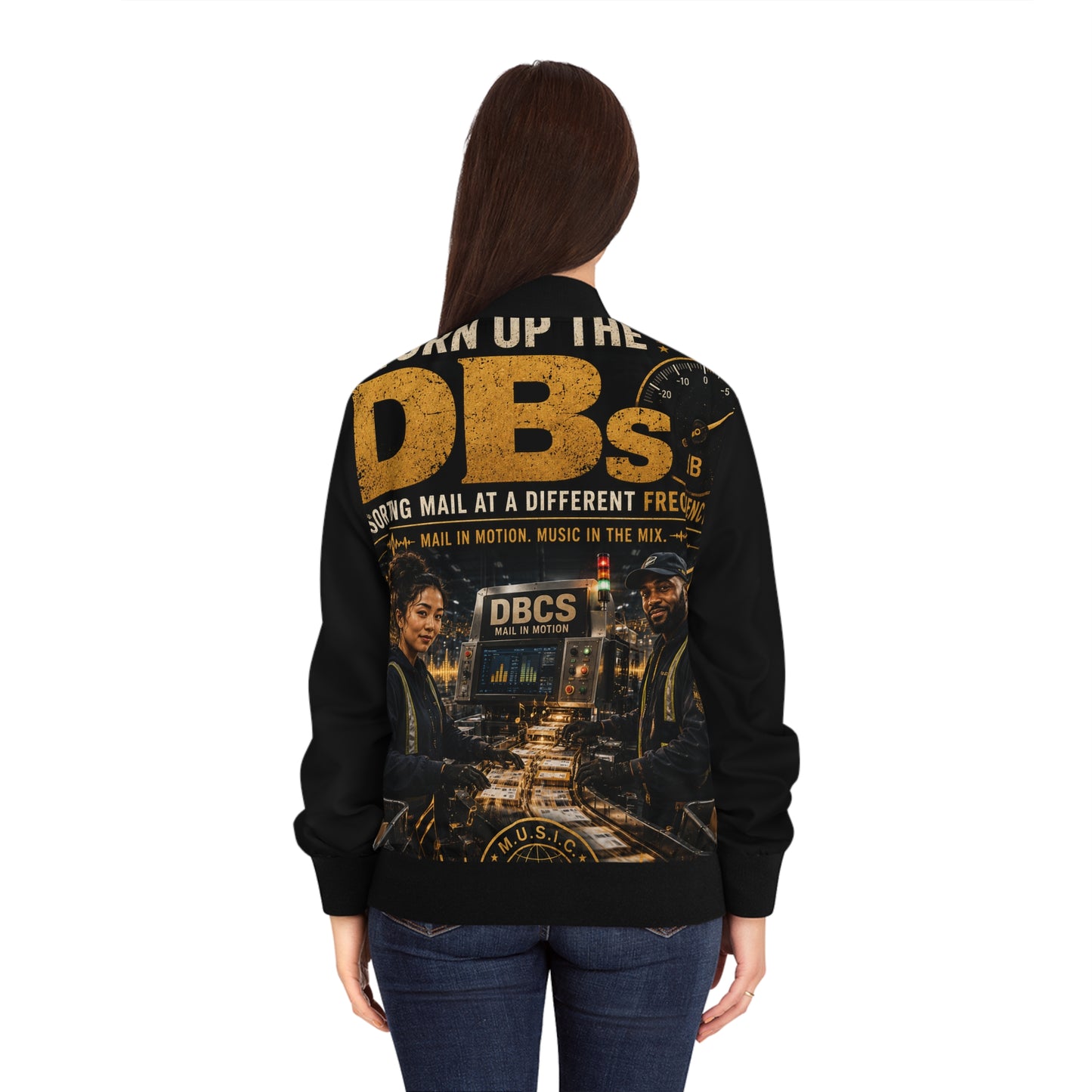 Turn Up the DBs — Women's Bomber Jacket (AOP)