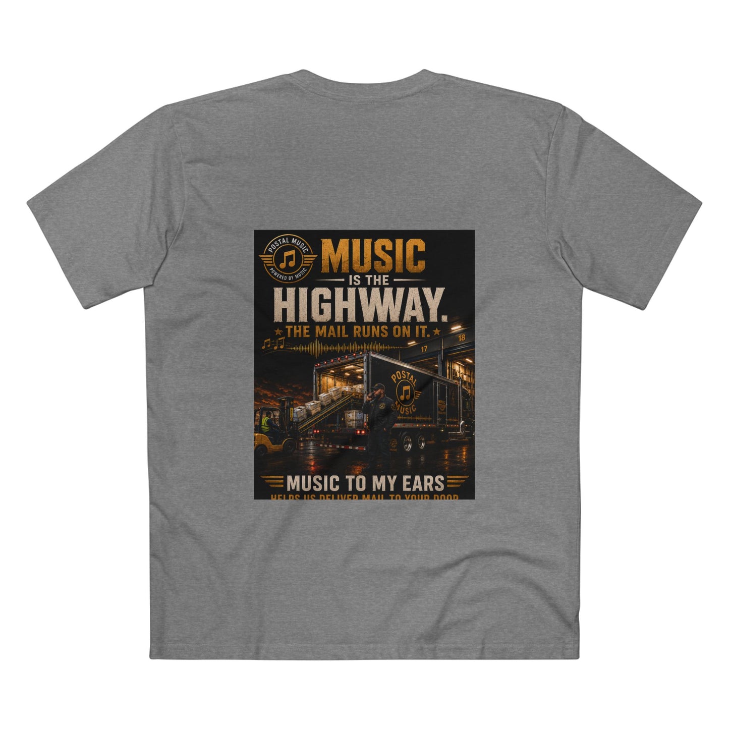 Postal Music — Music Is the Highway — Streetwear T-Shirt