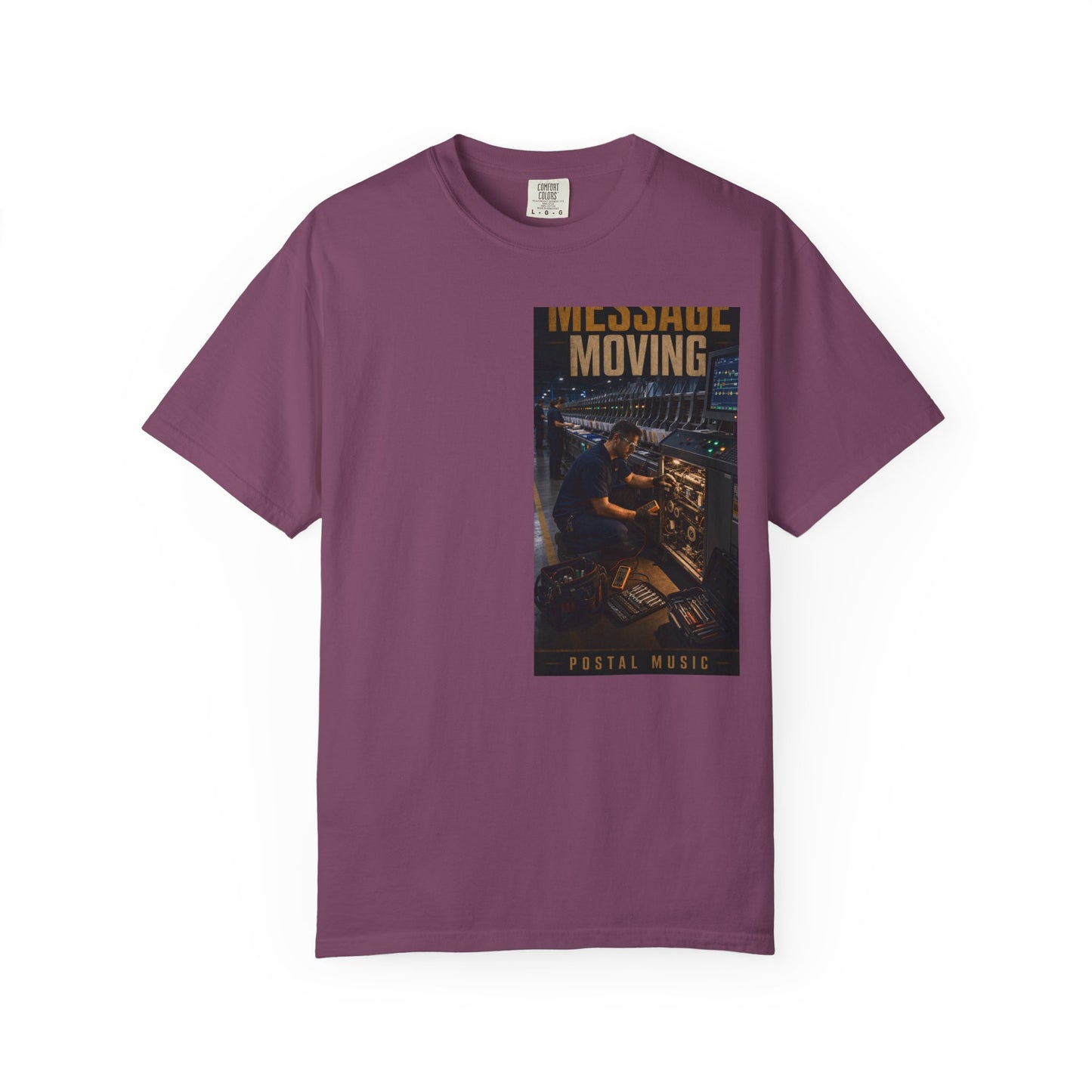 Postal Music — Keep the Message Moving — Garment-Dyed T-Shirt