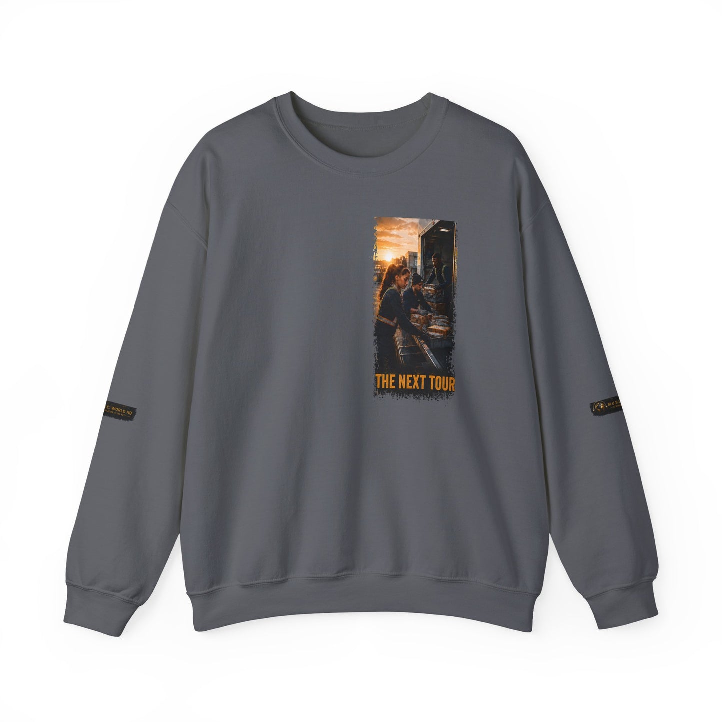 Postal Music — The Next Tour Core Crewneck Sweatshirt — Color Group 1 of 3