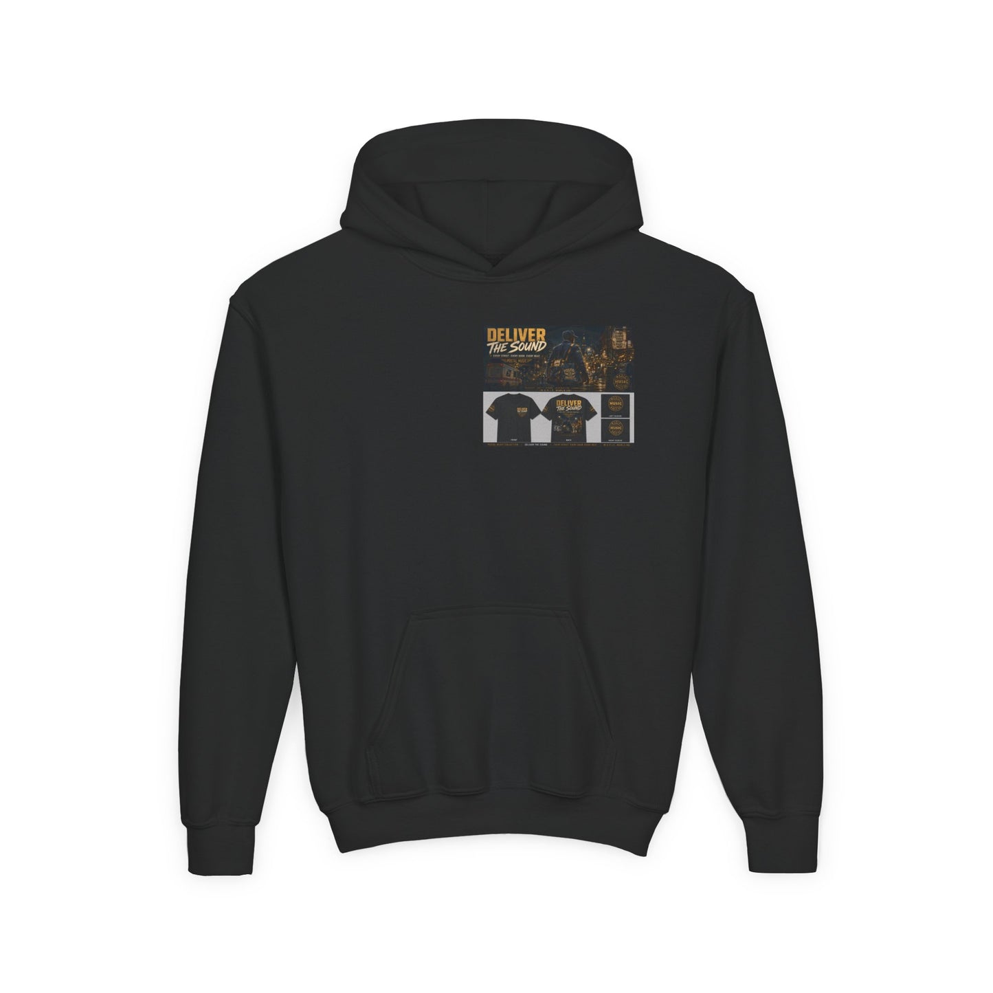 Postal Music — Deliver the Sound — Youth Hoodie