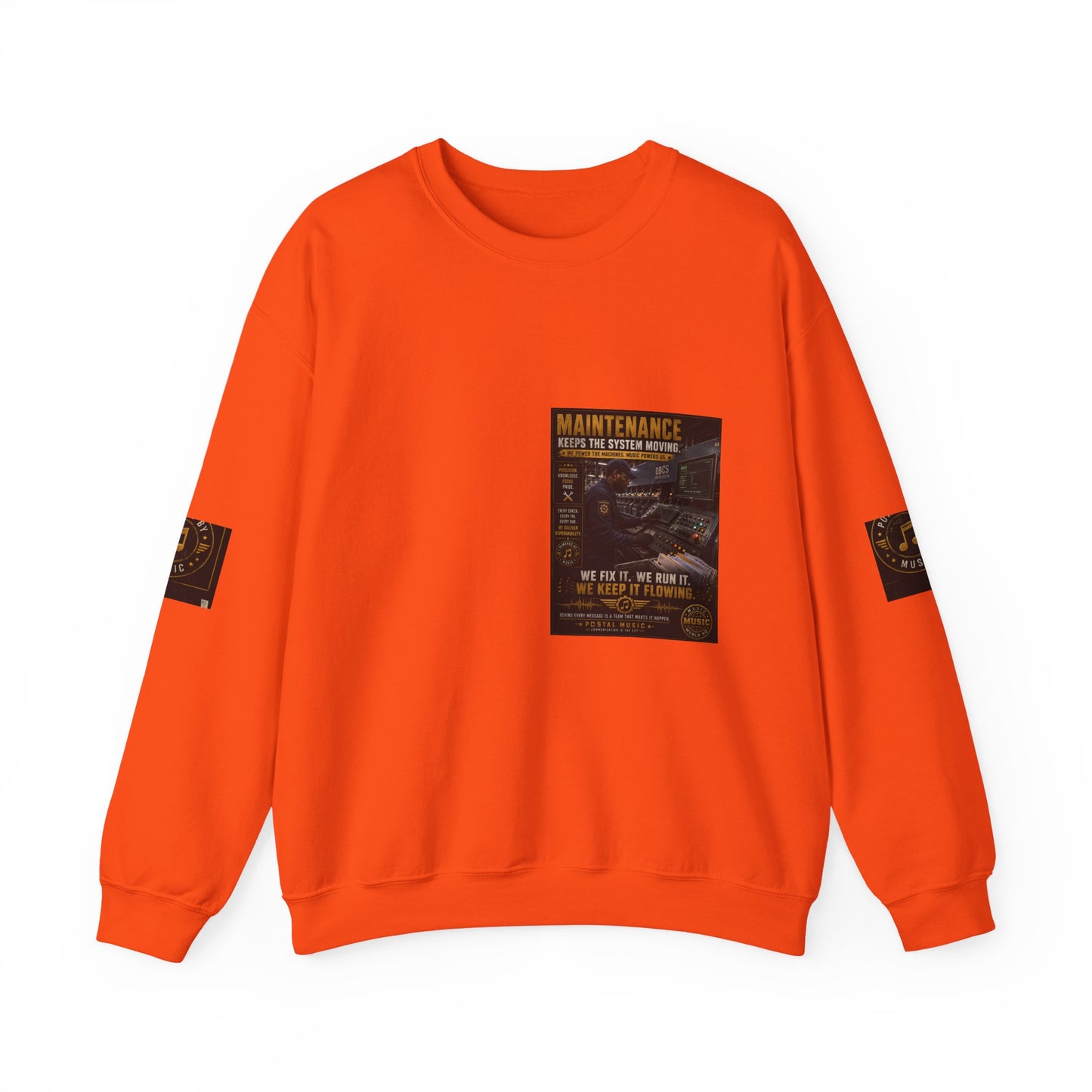 Postal Music — Maintenance Keeps the System Moving — Core Crewneck Sweatshirt