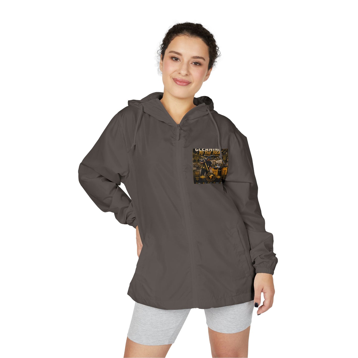 Cleaning to the Beat — Athletic Track Jacket