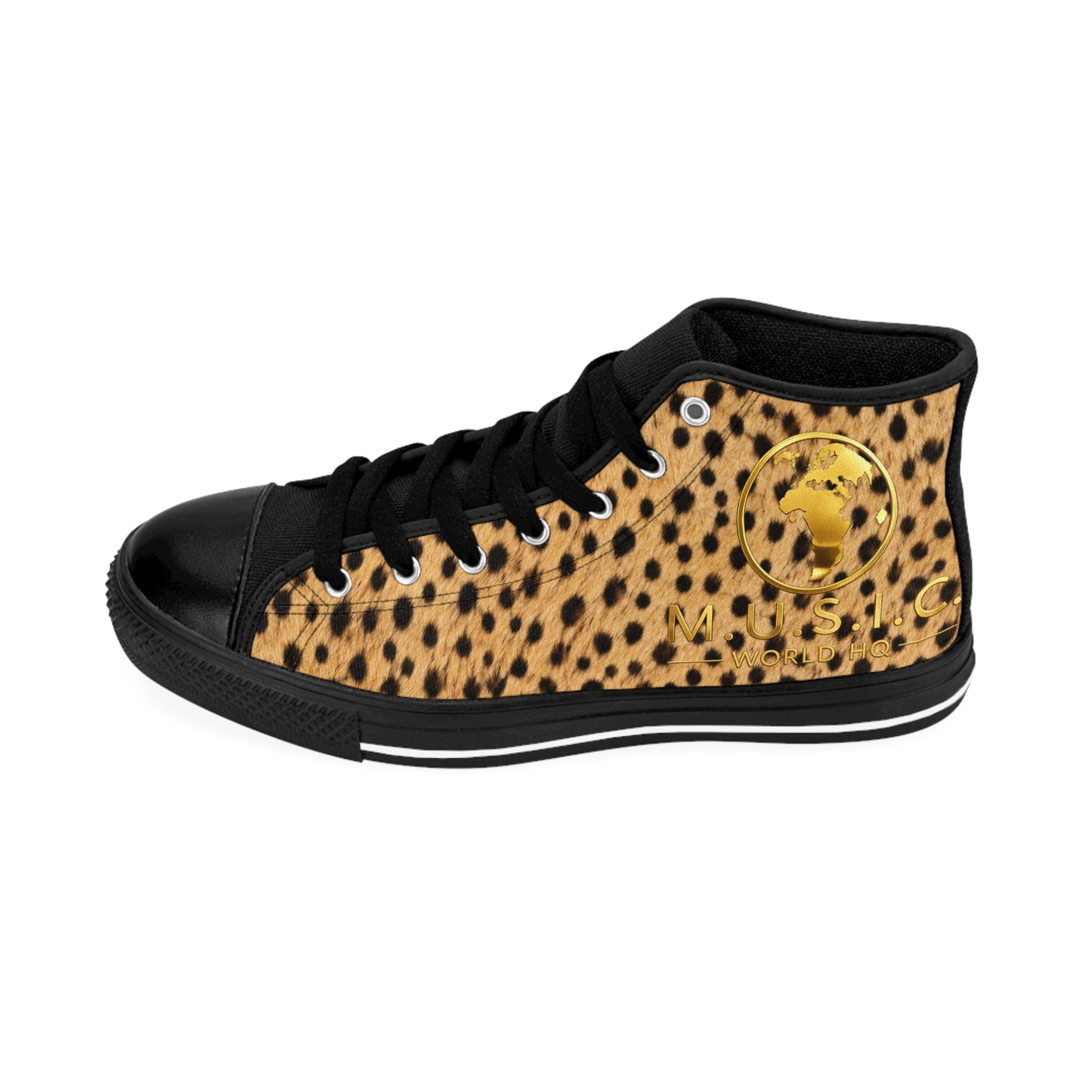 Wild by Design™ — Cheetah Print High-Top Sneakers | Big Cat Dynasty