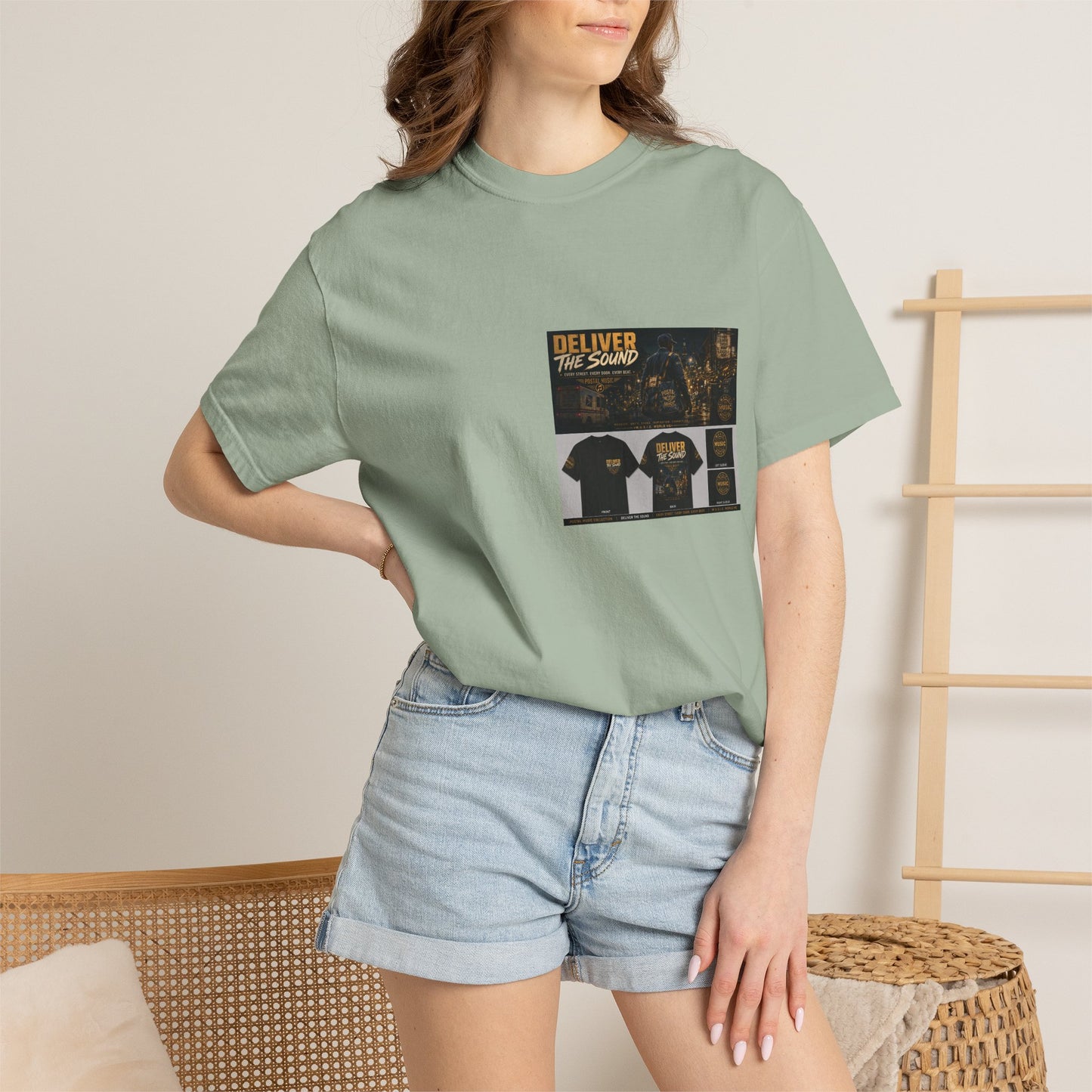 Postal Music — Deliver the Sound — Garment-Dyed T-Shirt
