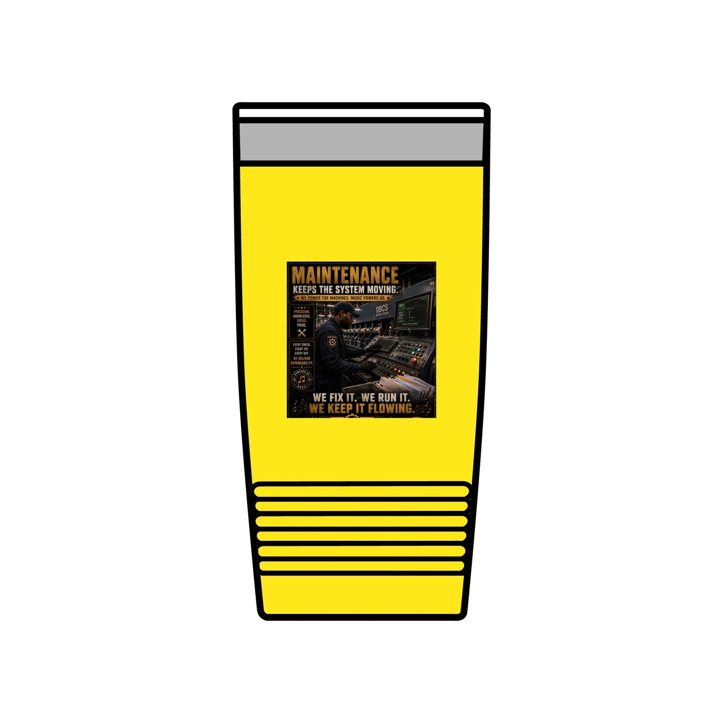 Postal Music — Maintenance Keeps the System Moving — Insulated Tumbler 20oz