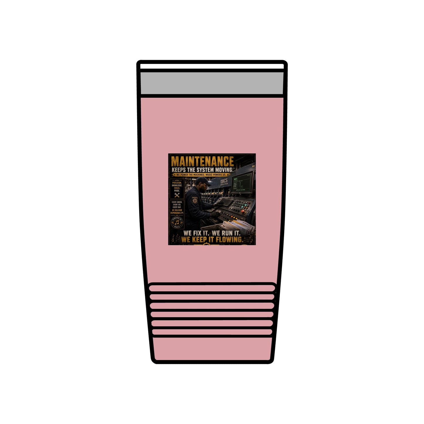 Postal Music — Maintenance Keeps the System Moving — Insulated Tumbler 20oz