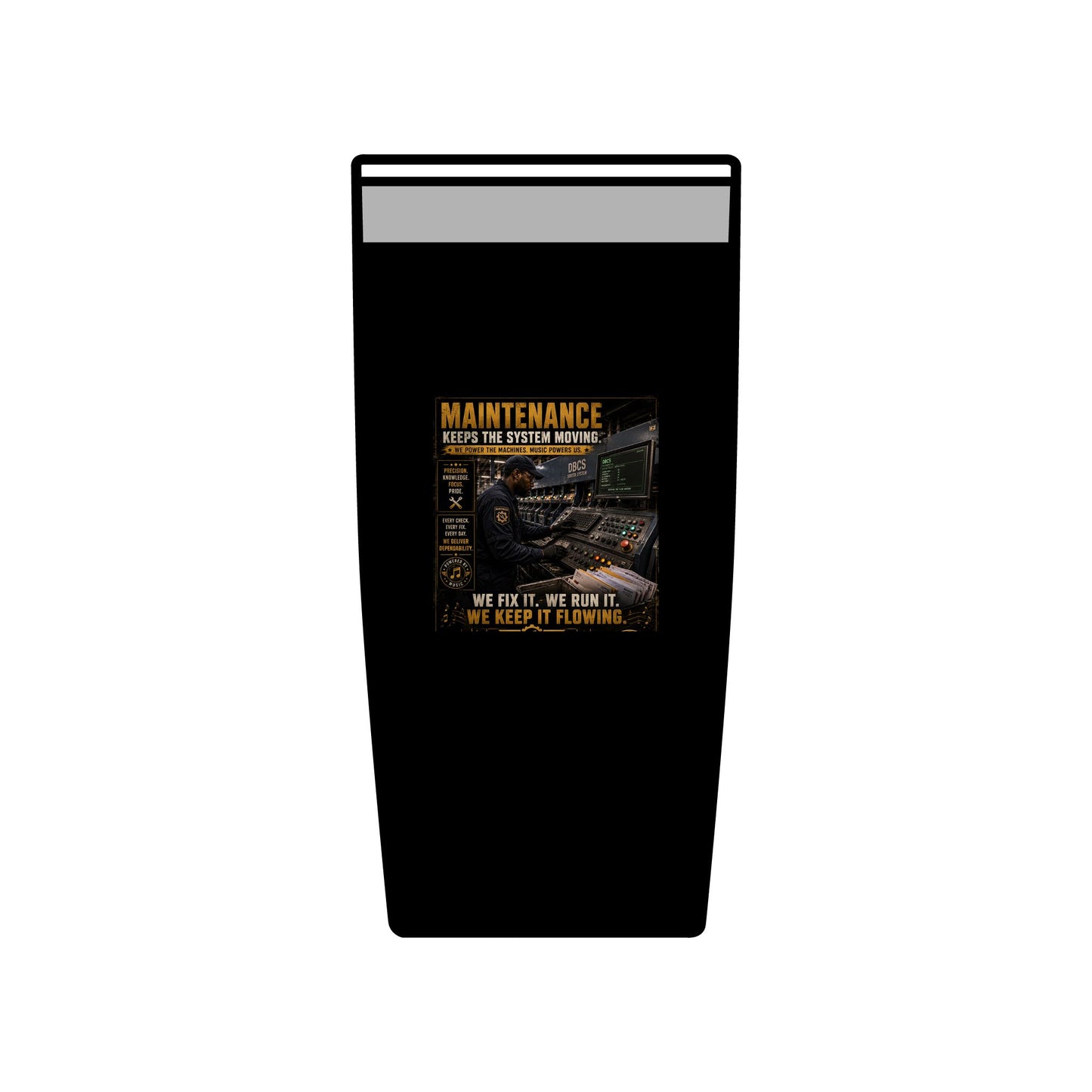Postal Music — Maintenance Keeps the System Moving — Insulated Tumbler 20oz