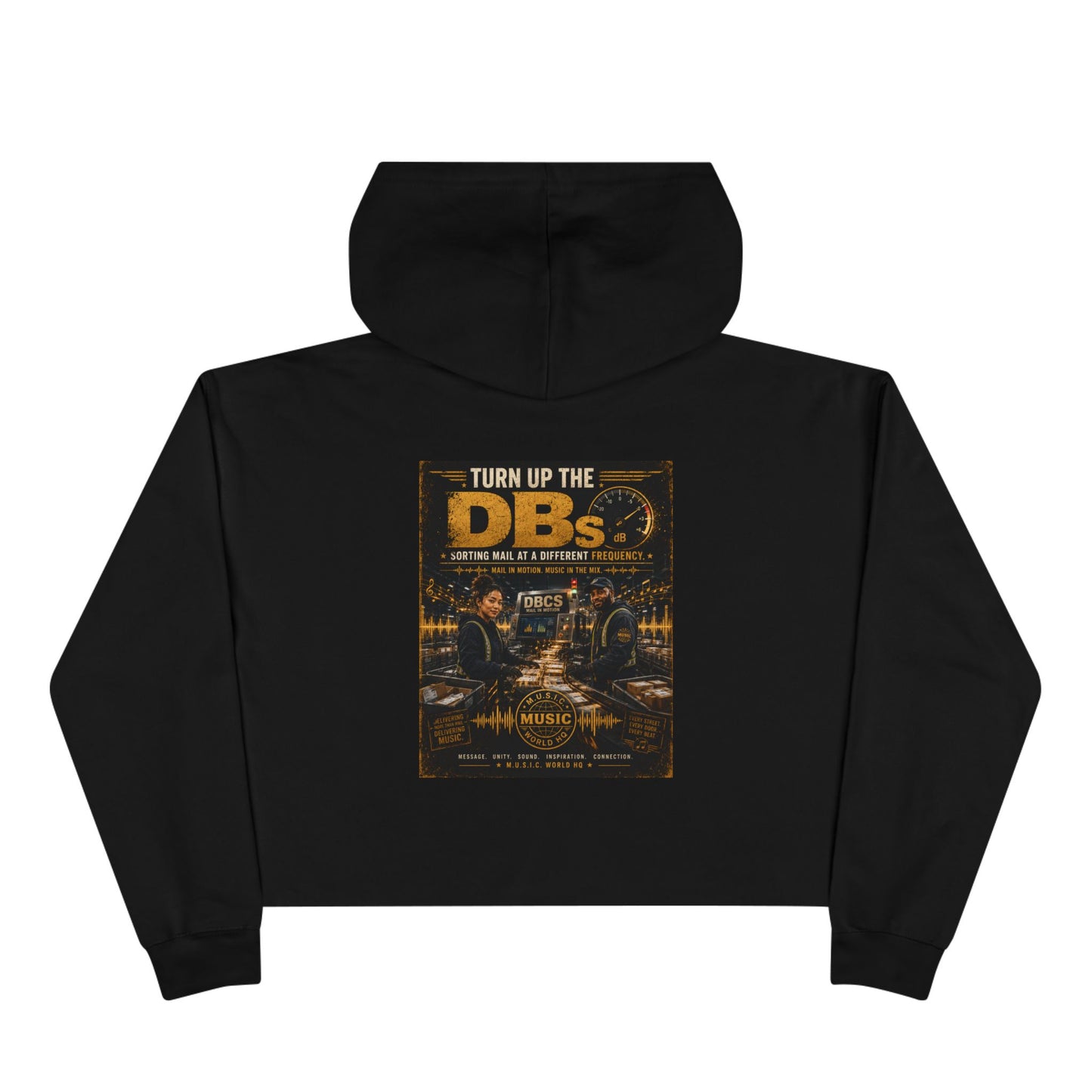 Turn Up the DBs — Women's Crop Hoodie (Matching Set Top)