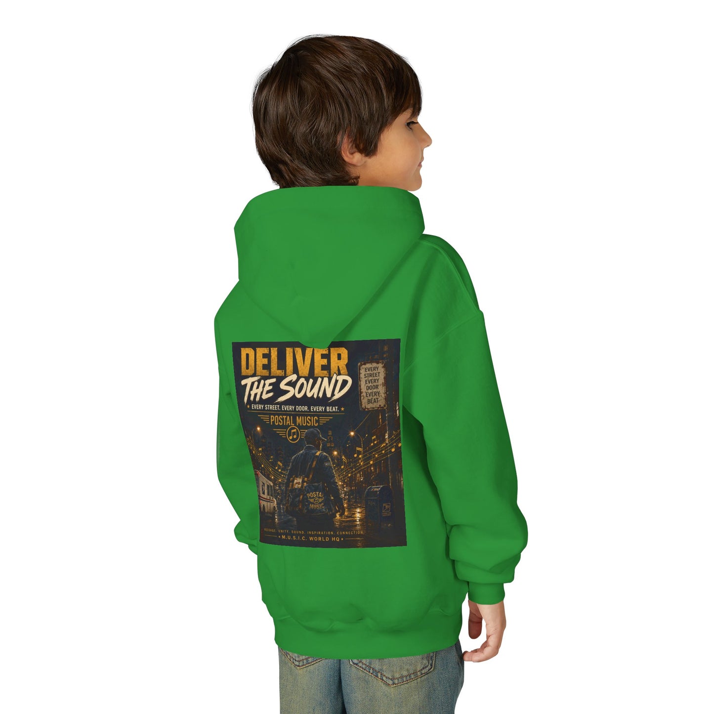 Postal Music — Deliver the Sound — Youth Hoodie
