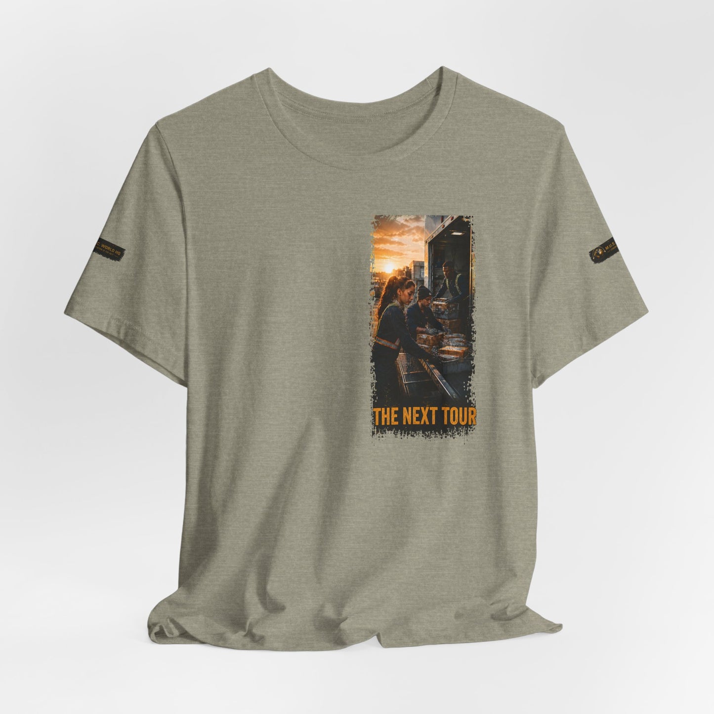 Postal Music — The Next Tour Premium Unisex T-Shirt — Color Group 7 of 11
