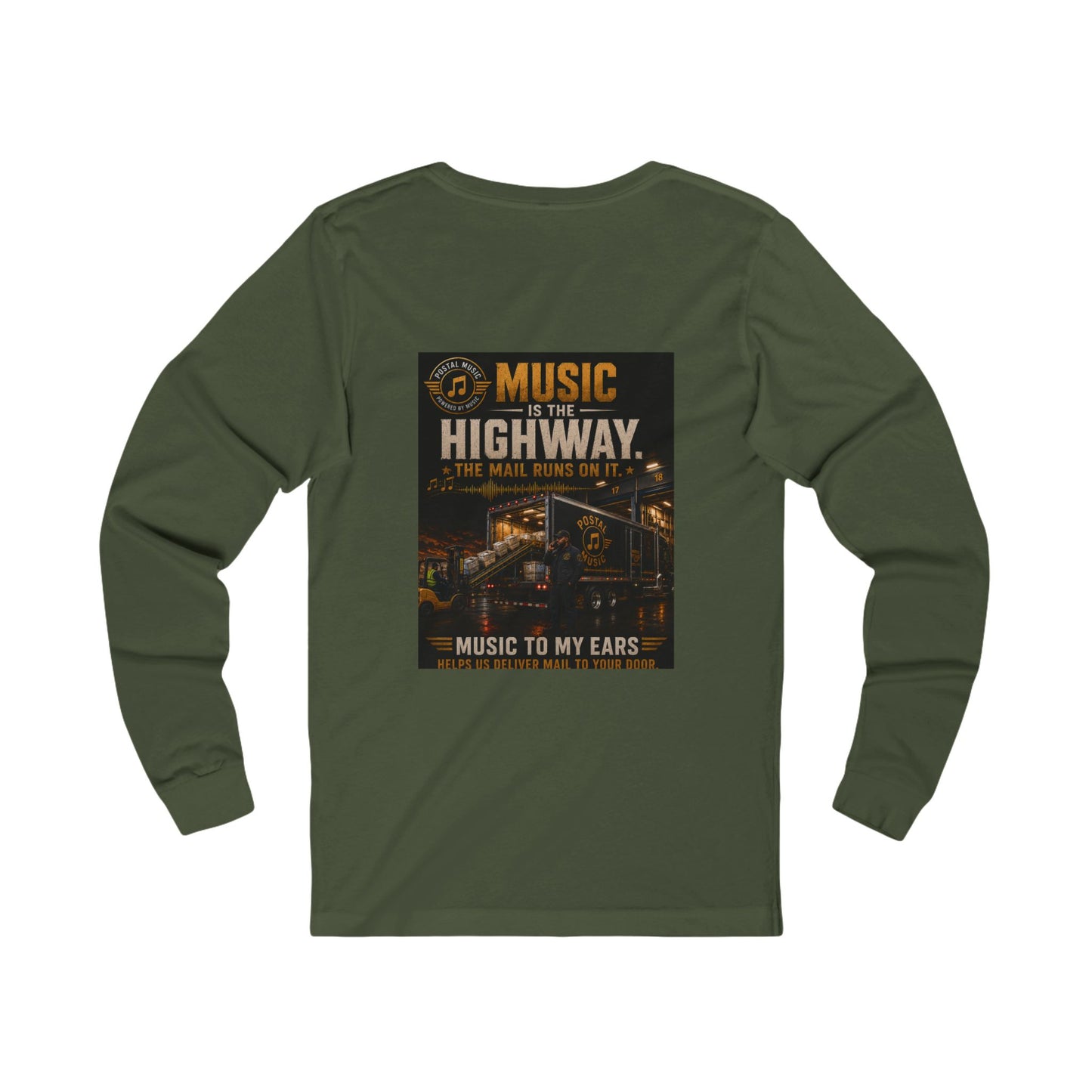 Postal Music — Music Is the Highway — Long-Sleeve T-Shirt