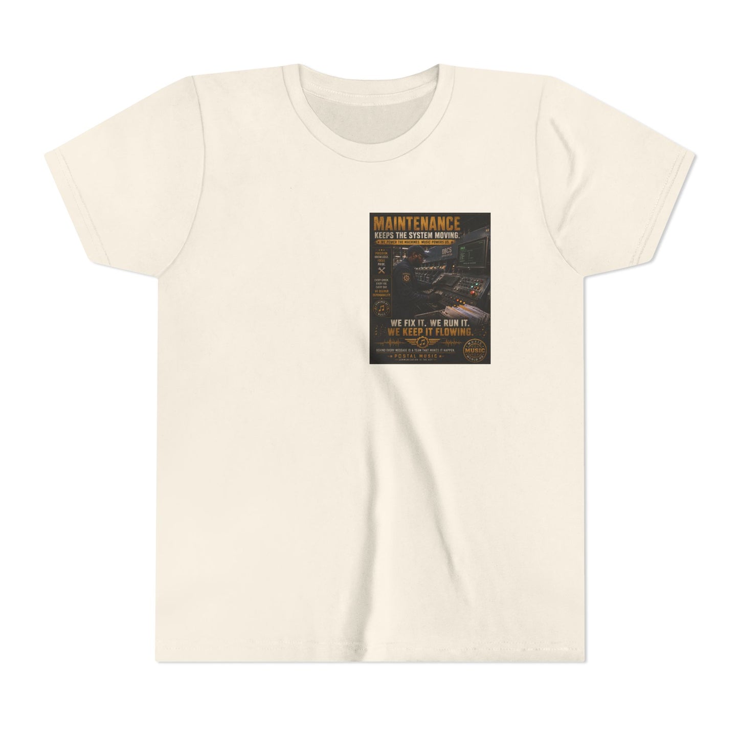 Postal Music — Maintenance Keeps the System Moving — Youth T-Shirt