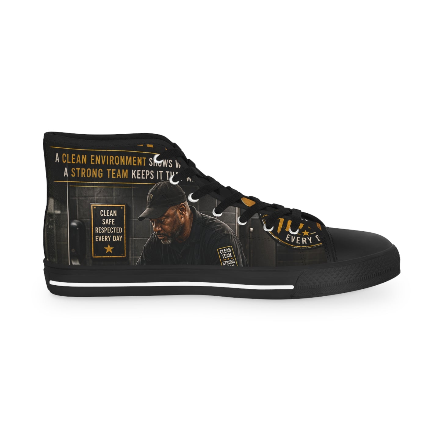 Clean Today. Better Tomorrow. — High-Top Sneakers