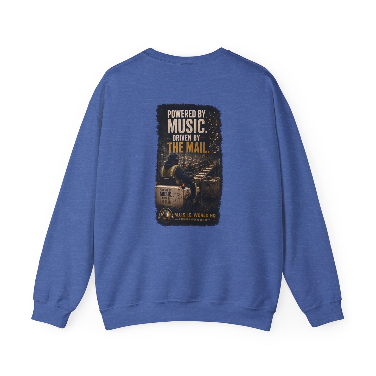 Postal Music - Powered by Music Crewneck Sweatshirt - Colorways B