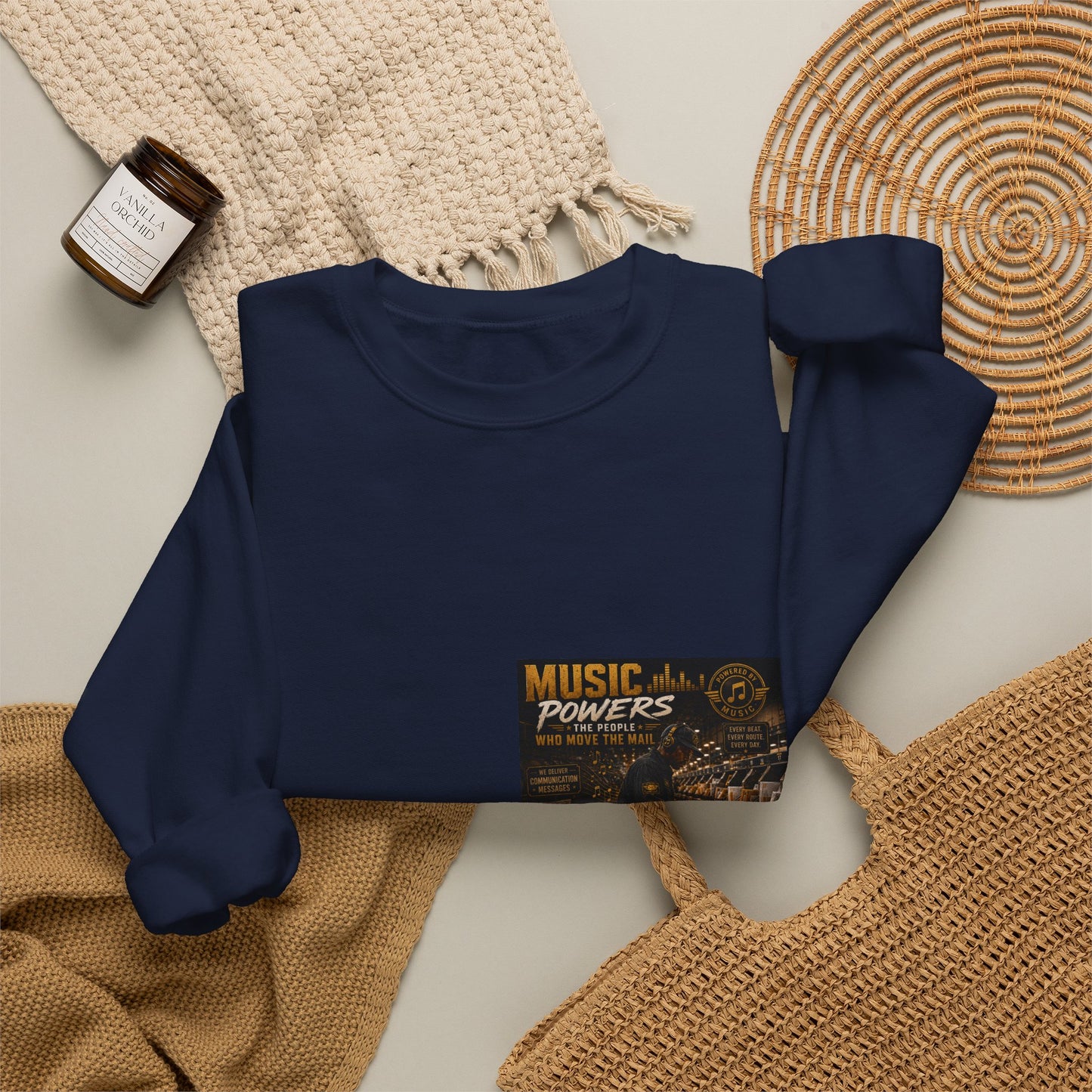 Postal Music — Music Powers the People — Core Crewneck Sweatshirt