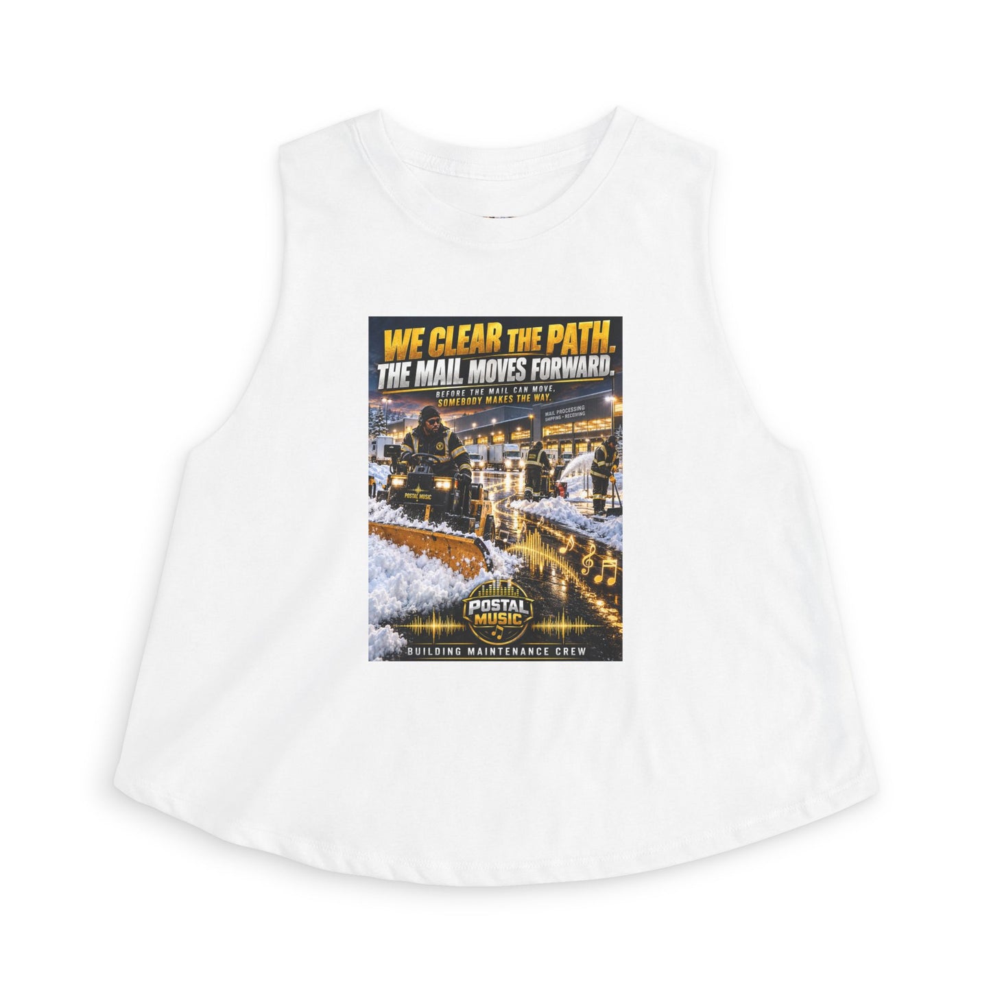 Postal Music - We Clear the Path - Women's Cropped T-Shirt