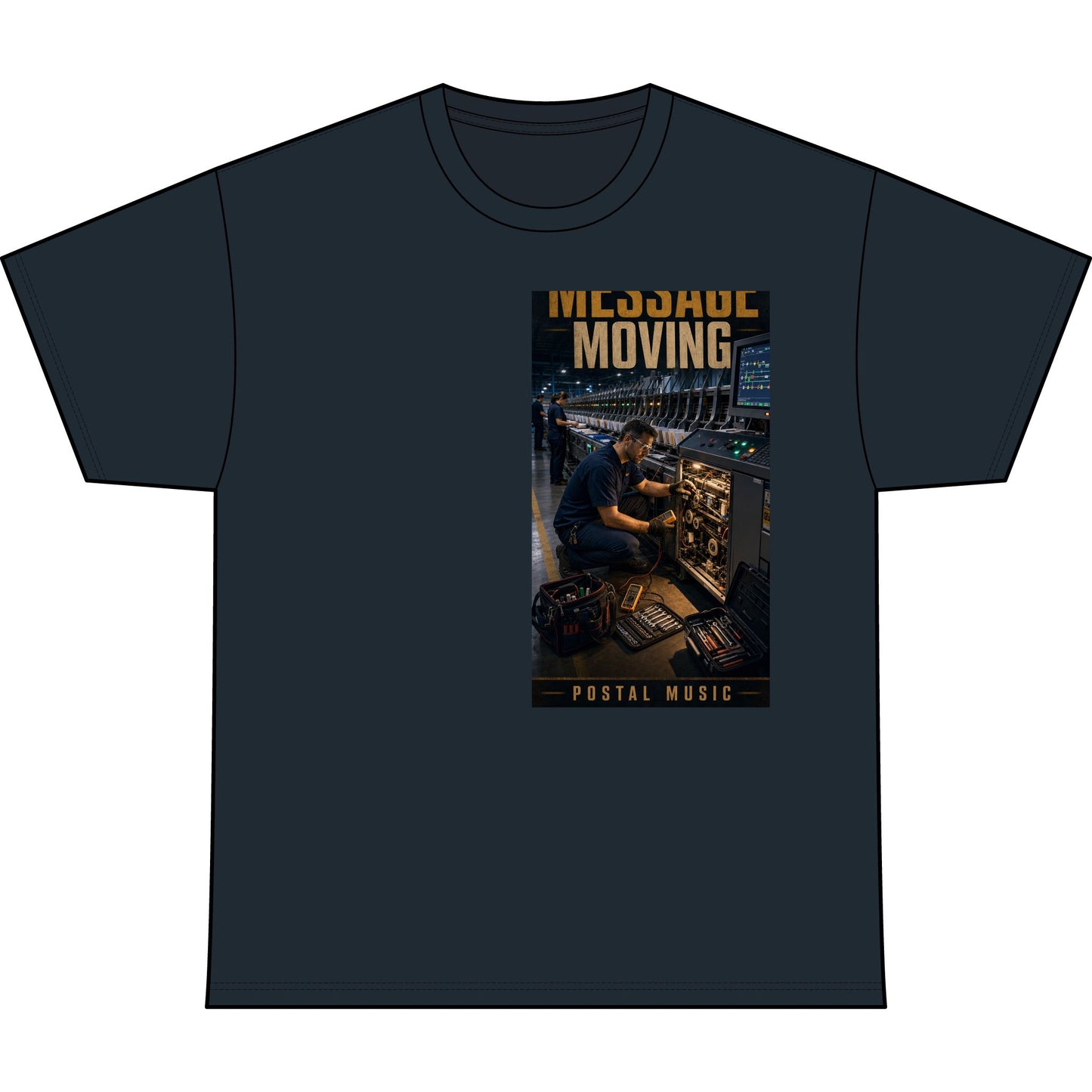 Postal Music — Keep the Message Moving — Heavyweight T-Shirt