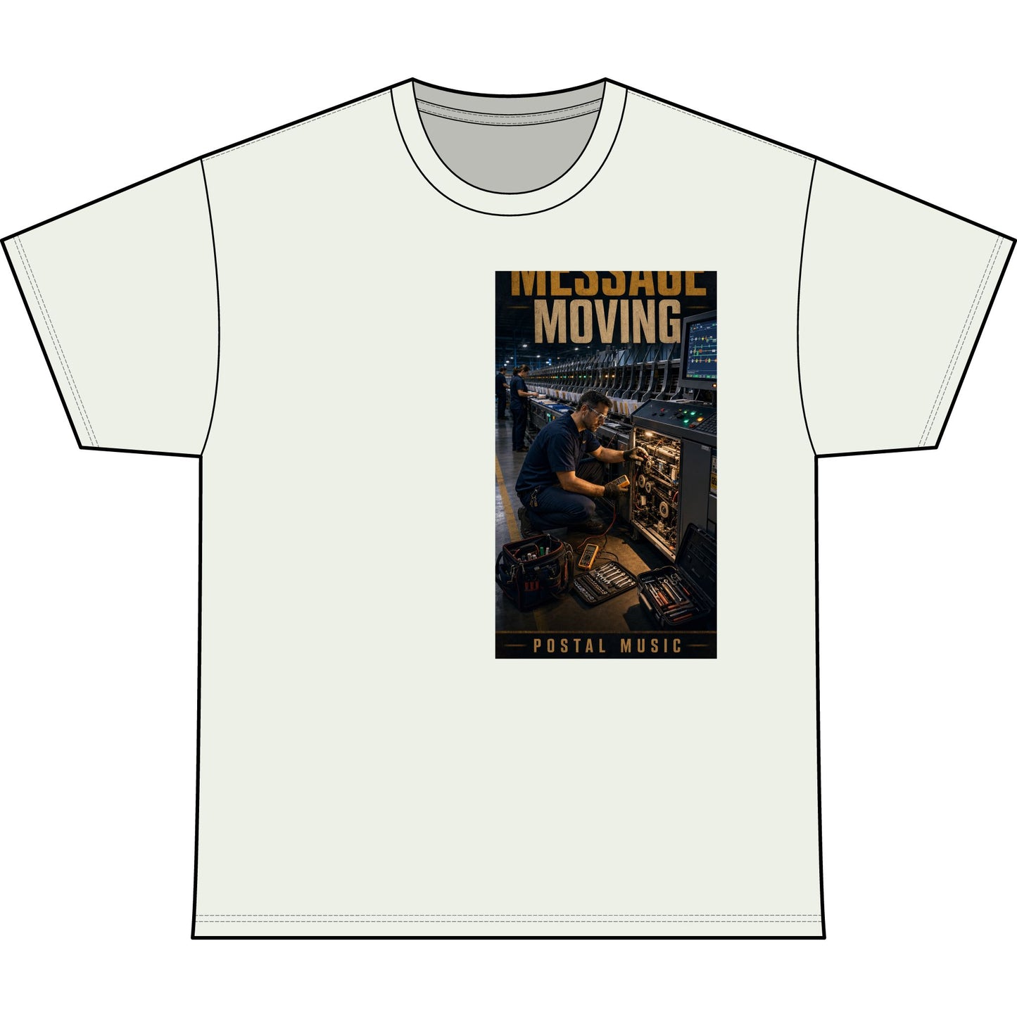 Postal Music — Keep the Message Moving — Heavyweight T-Shirt