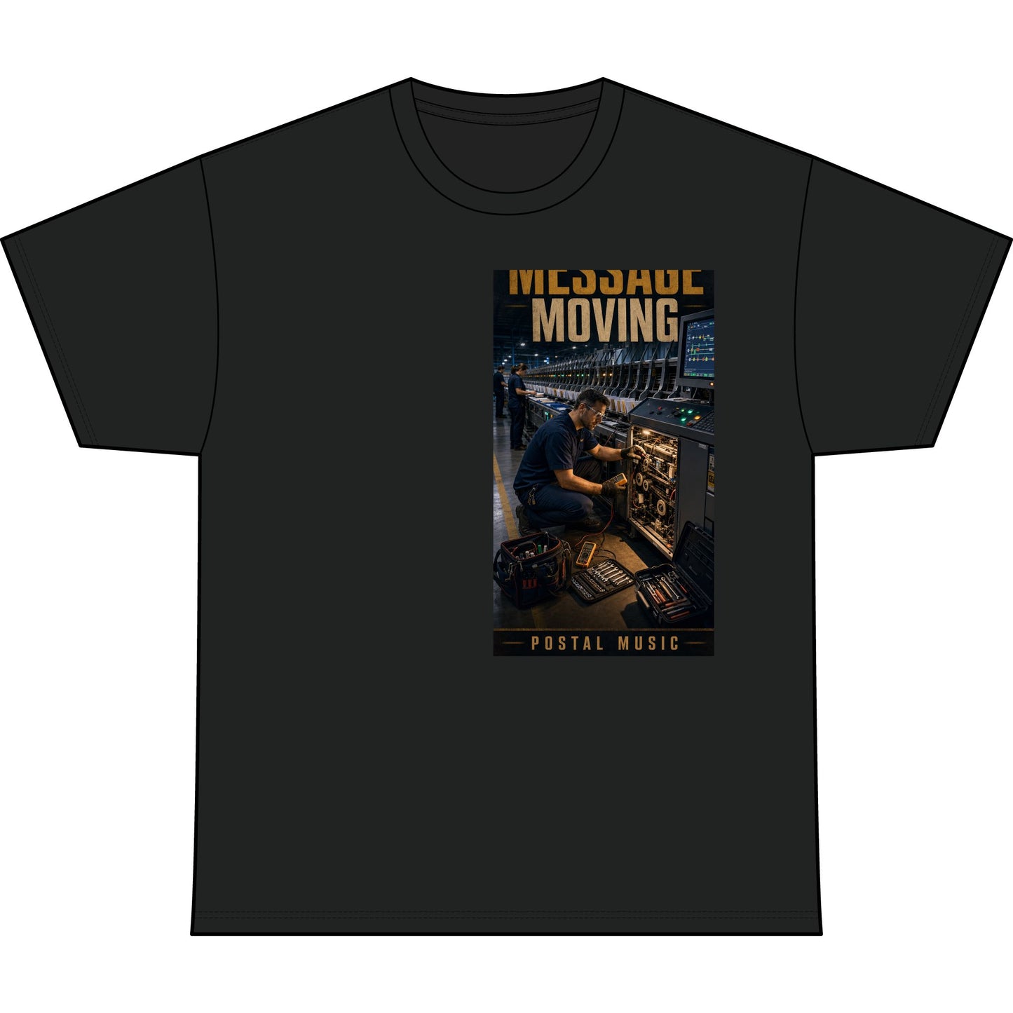 Postal Music — Keep the Message Moving — Heavyweight T-Shirt