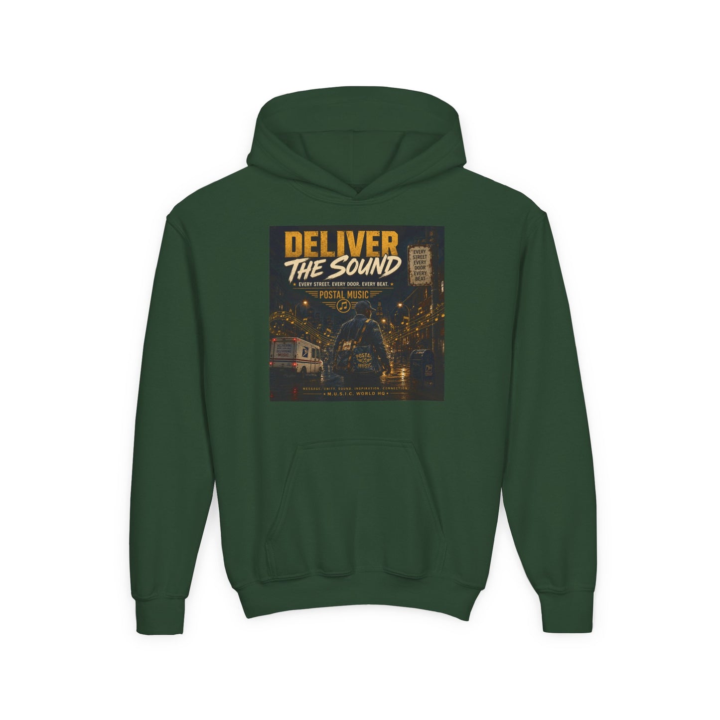 Postal Music — Deliver the Sound — Youth Hoodie