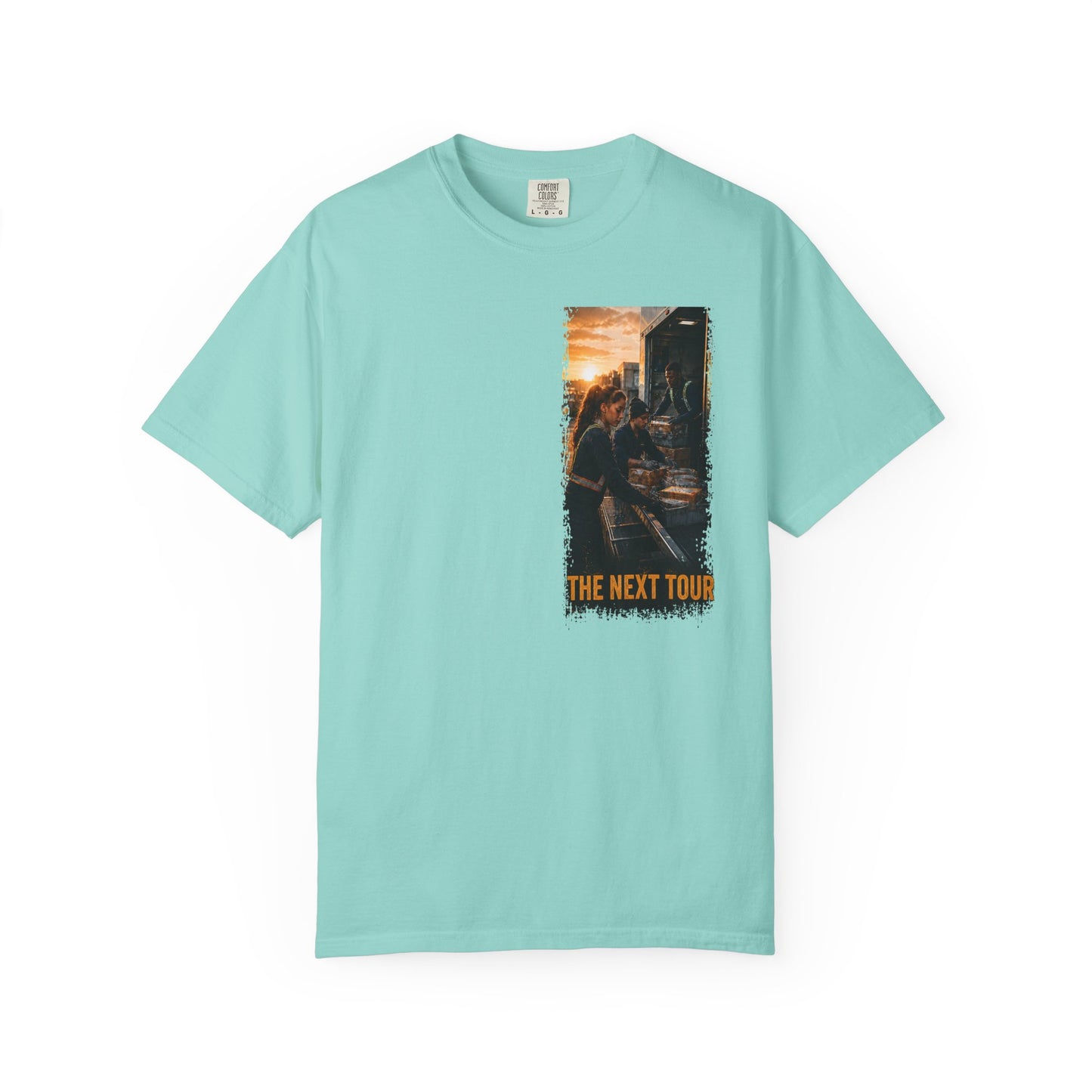 Postal Music — The Next Tour Garment-Dyed T-Shirt — Color Group 1 of 4