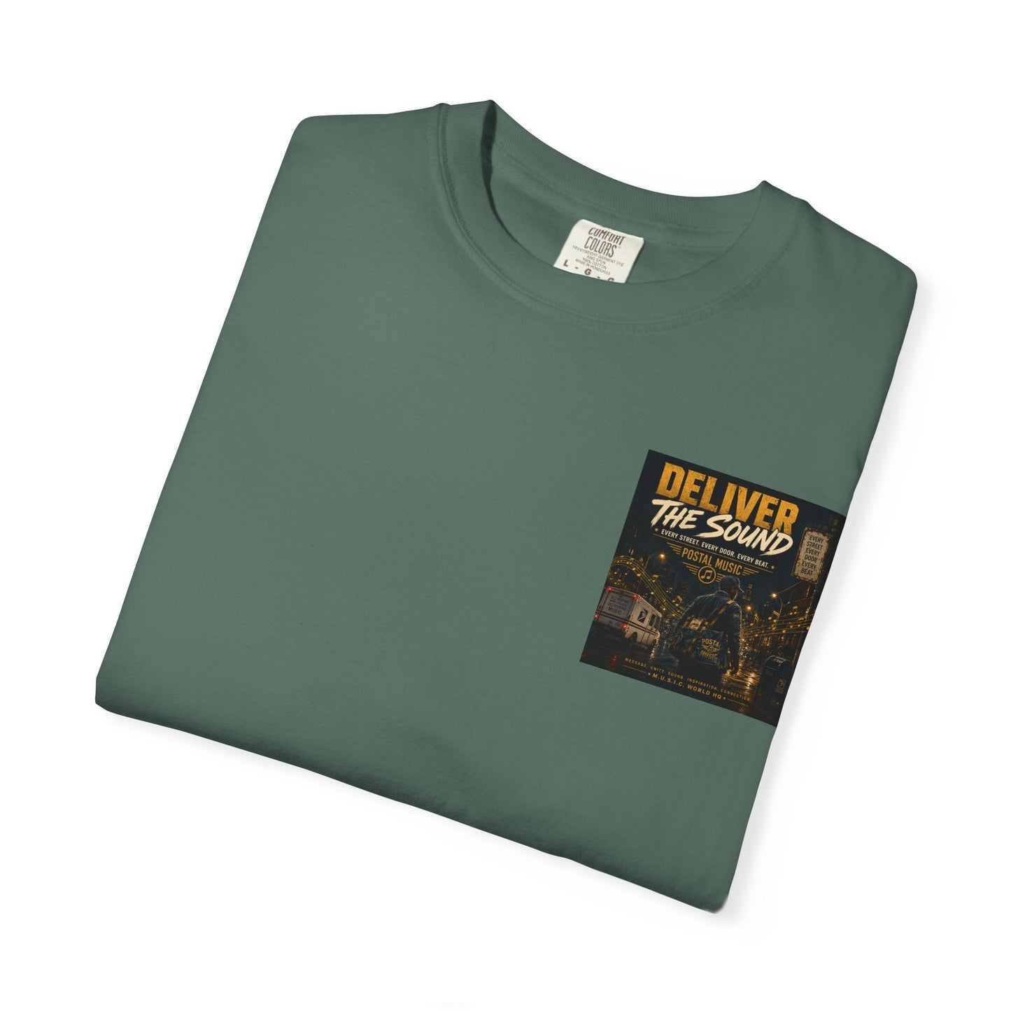 Postal Music — Deliver the Sound — Garment-Dyed T-Shirt