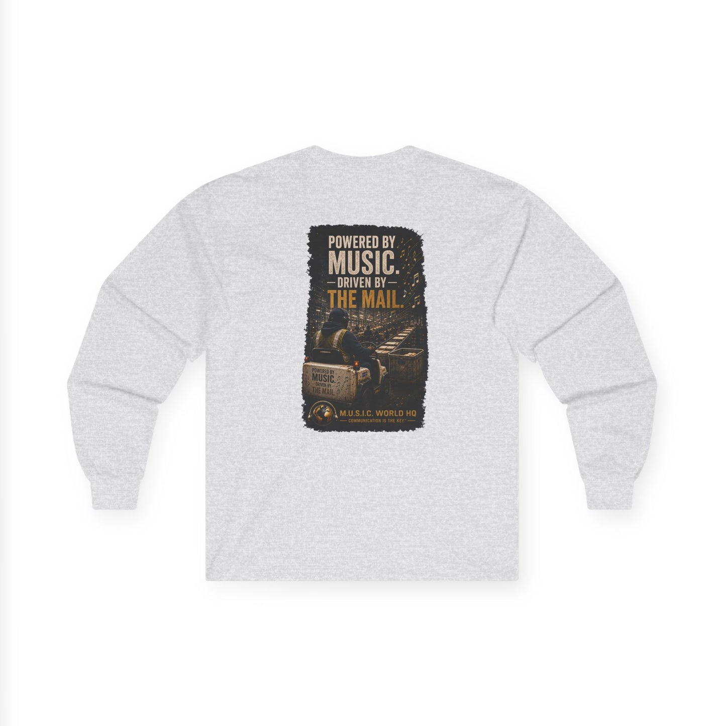Postal Music - Powered by Music Long Sleeve Tee