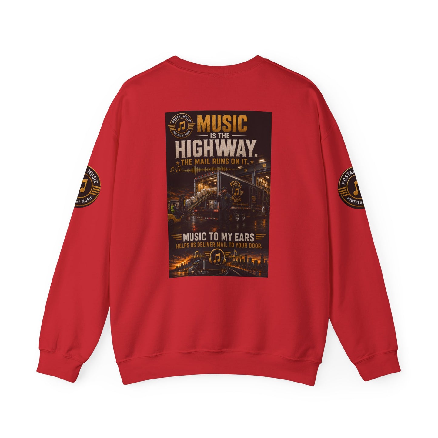 Postal Music — Music Is the Highway — Core Crewneck Sweatshirt