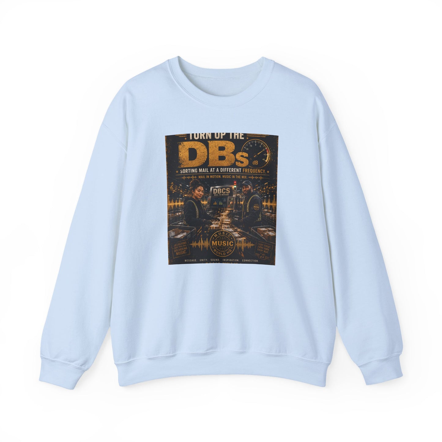 Turn Up the DBs — Men's Crewneck Sweatshirt (Jogger Set Top)