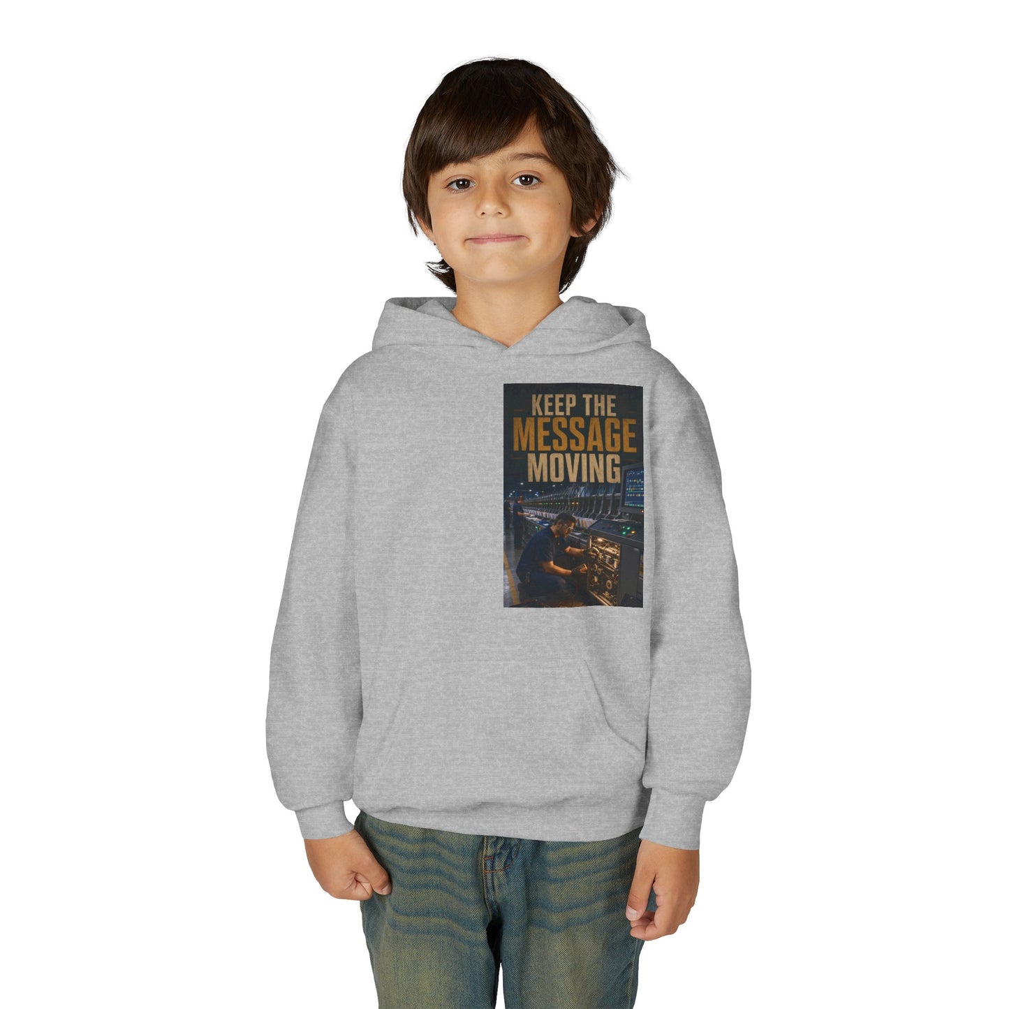 Postal Music — Keep the Message Moving — Youth Hoodie