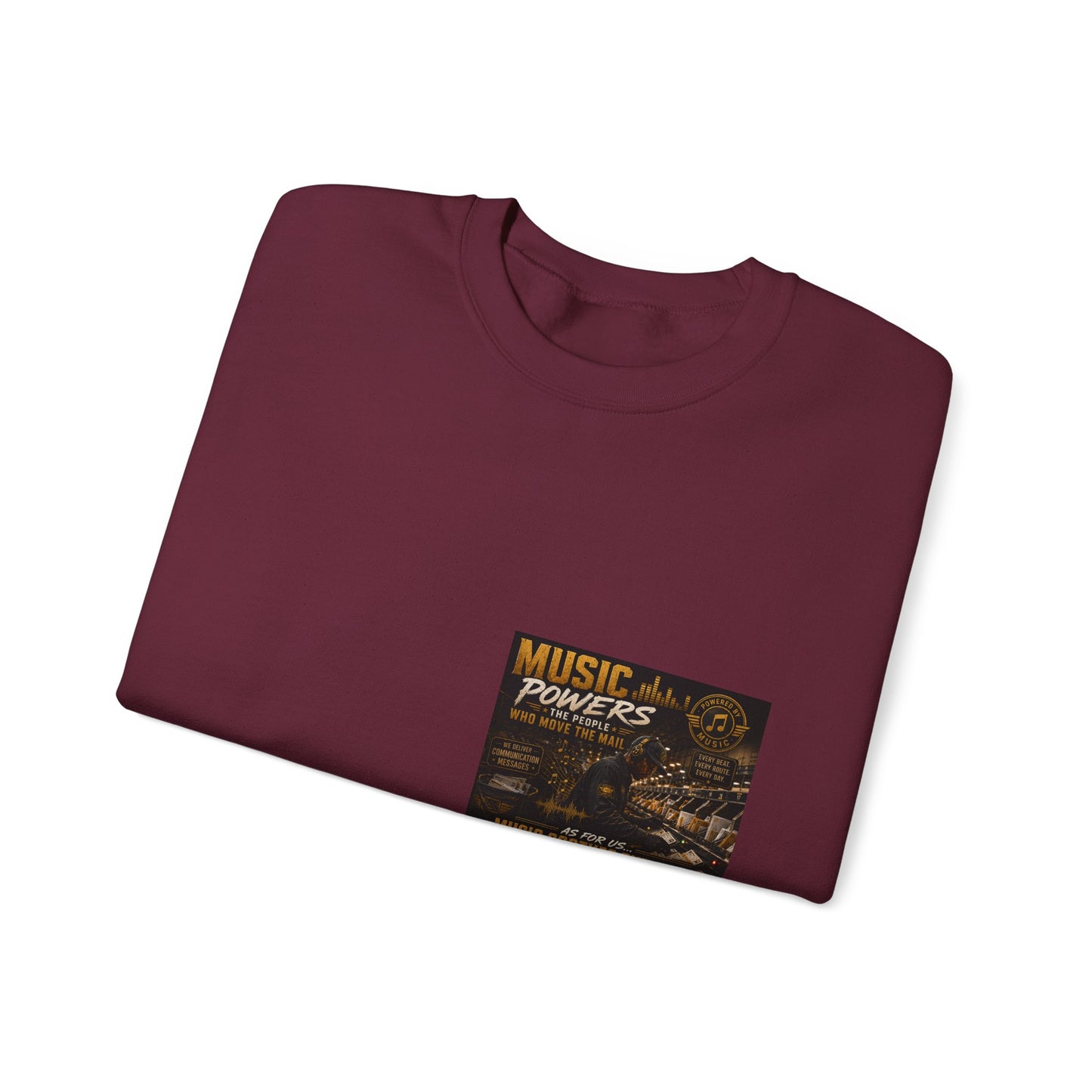 Postal Music — Music Powers the People — Core Crewneck Sweatshirt