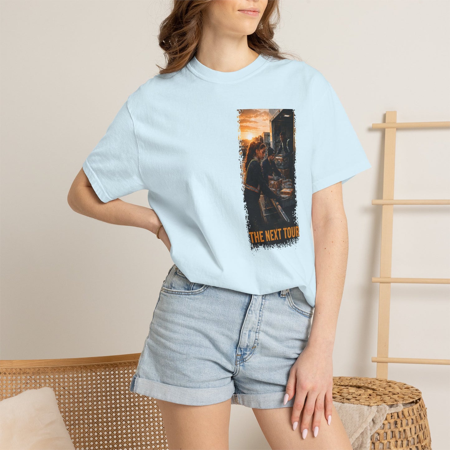 Postal Music — The Next Tour Garment-Dyed T-Shirt — Color Group 1 of 4