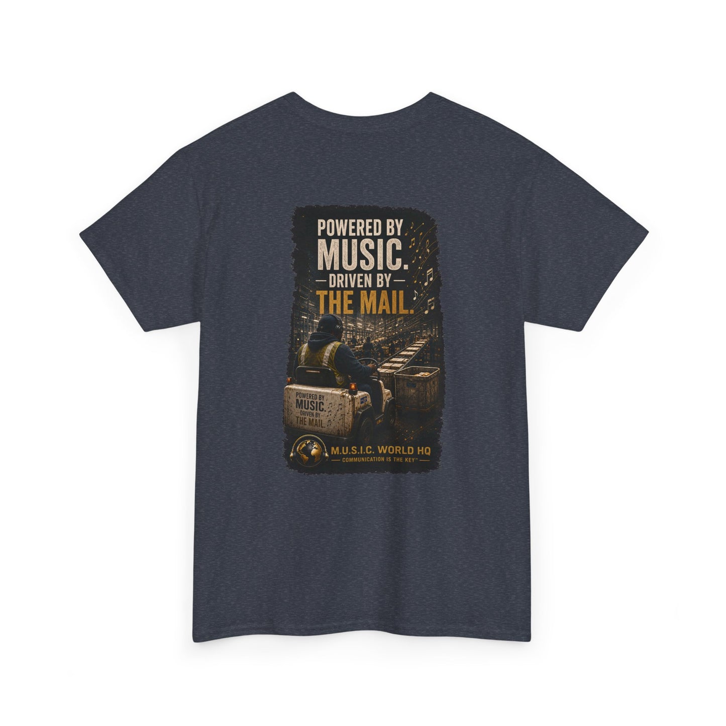 Postal Music - Powered by Music Premium T-Shirt - Colorways C