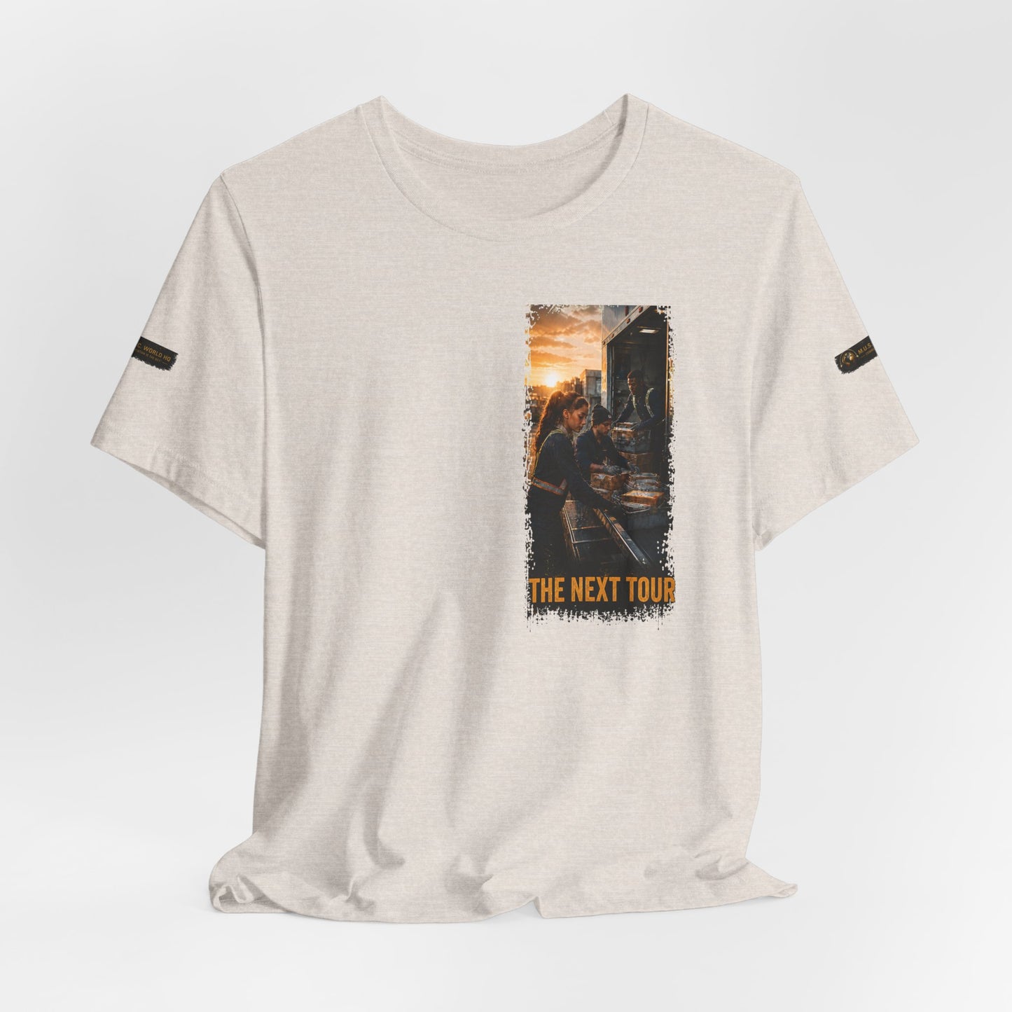 Postal Music — The Next Tour Premium Unisex T-Shirt — Color Group 4 of 11
