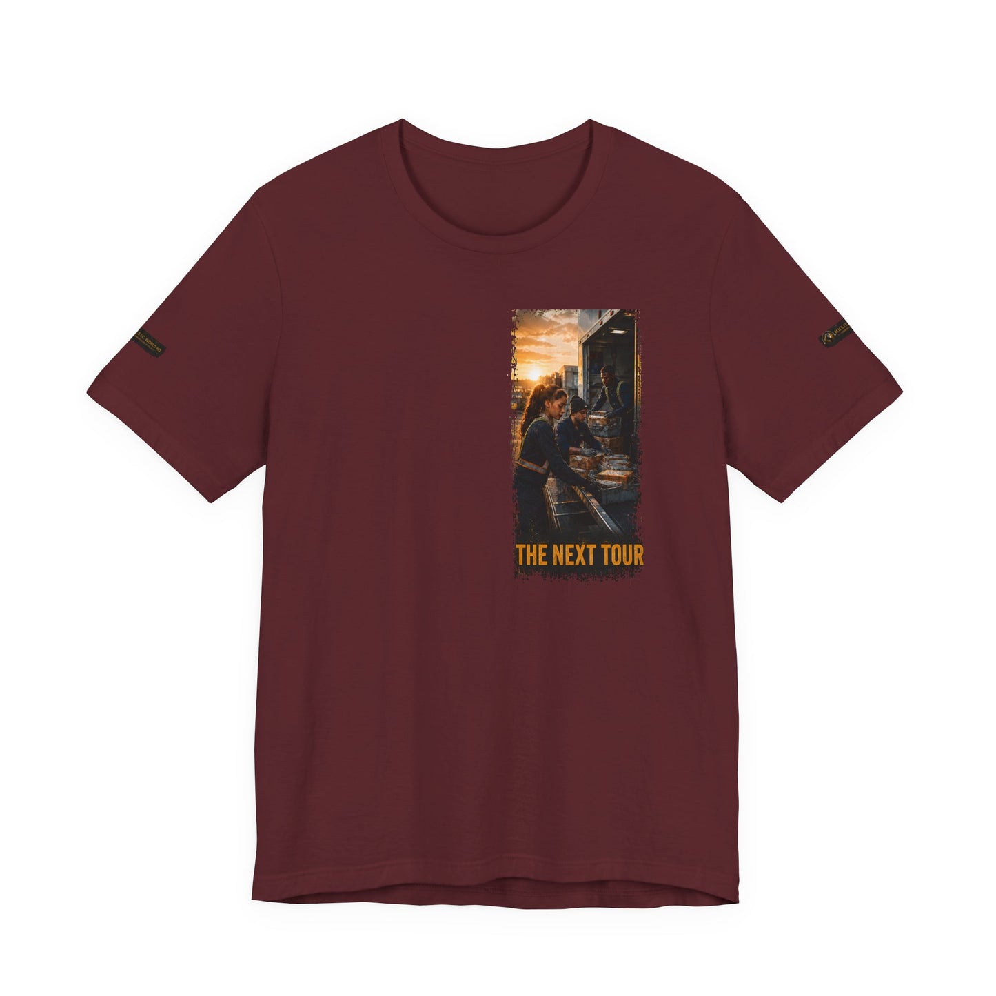 Postal Music — The Next Tour Premium Unisex T-Shirt — Color Group 8 of 11
