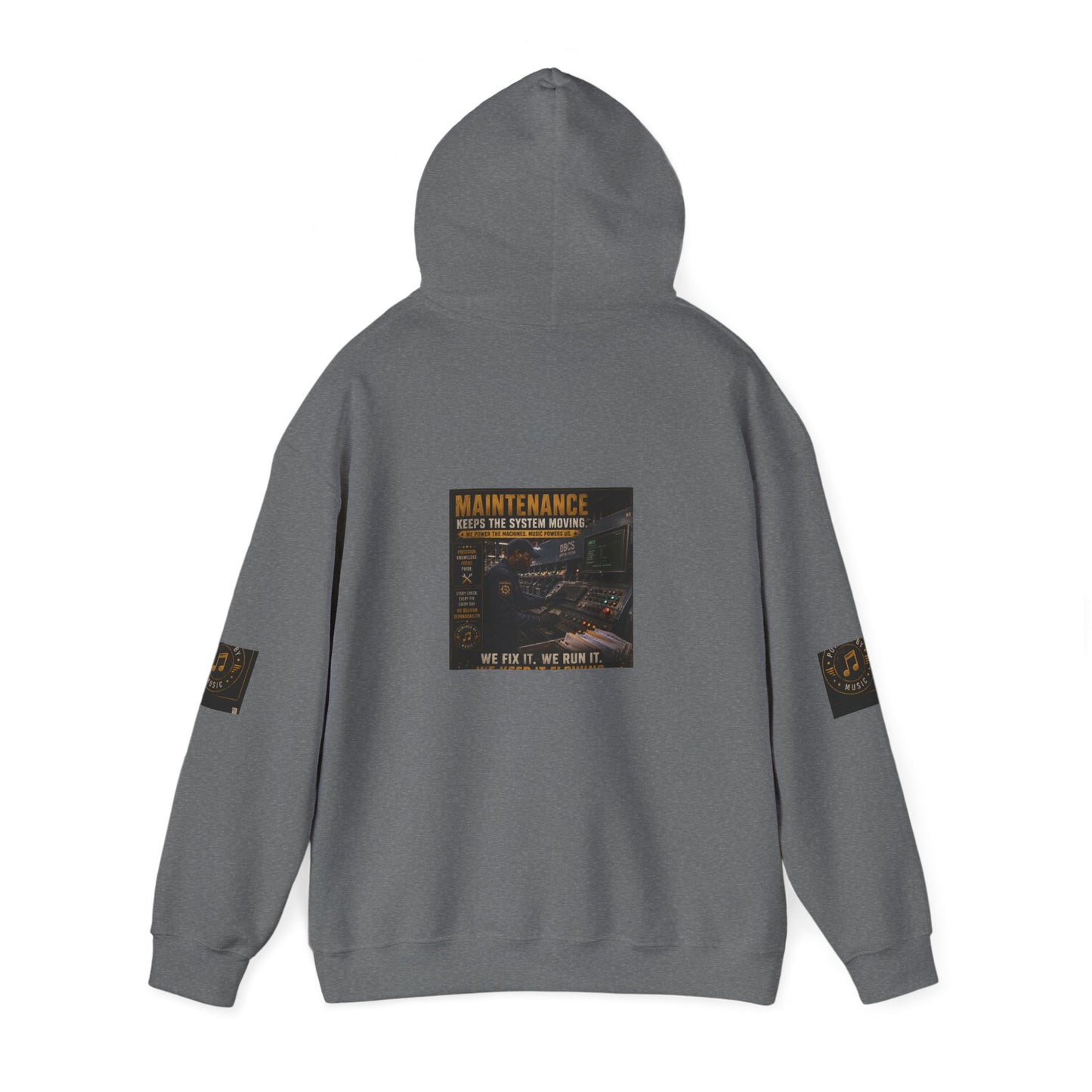 Postal Music — Maintenance Keeps the System Moving — Core Pullover Hoodie