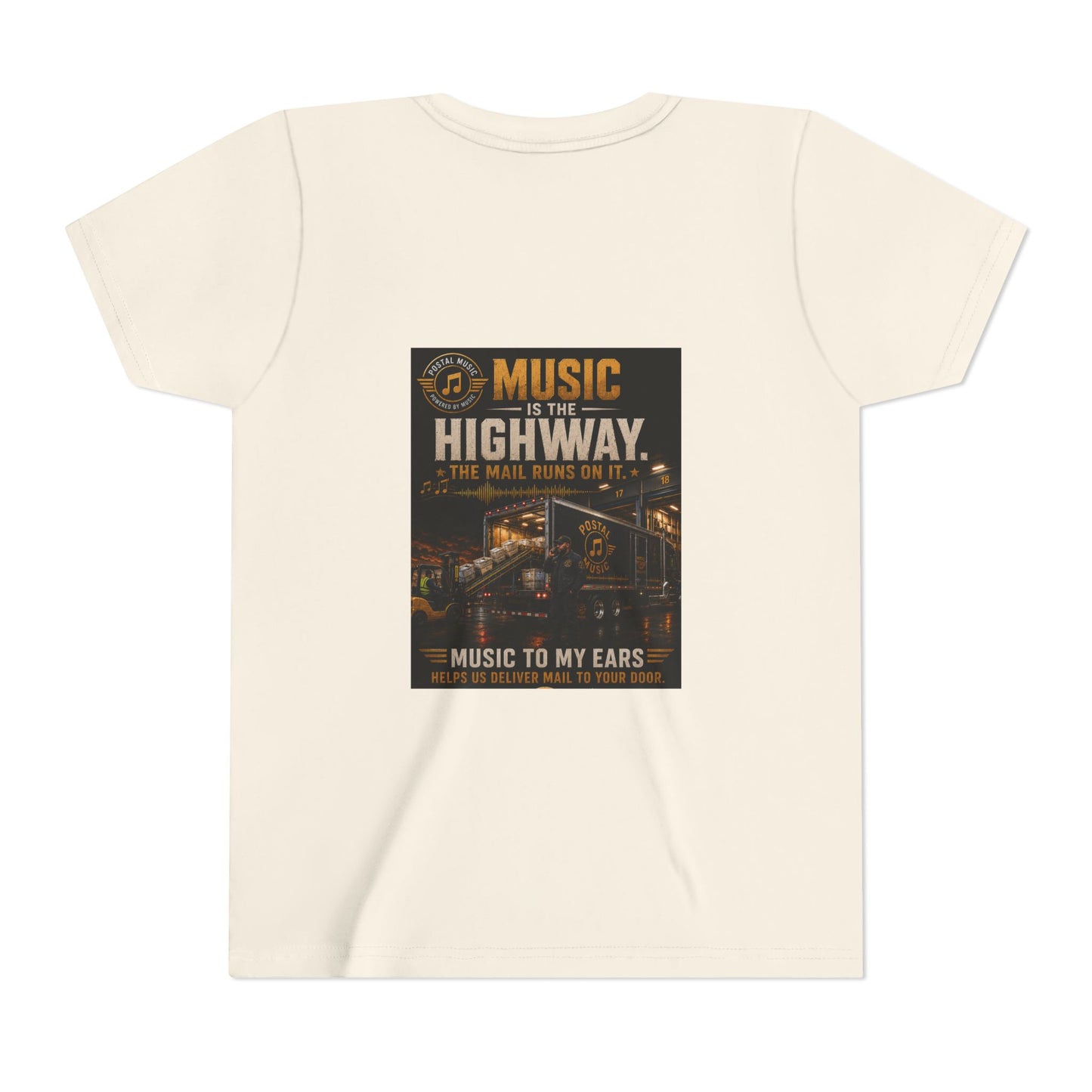 Postal Music — Music Is the Highway — Youth T-Shirt
