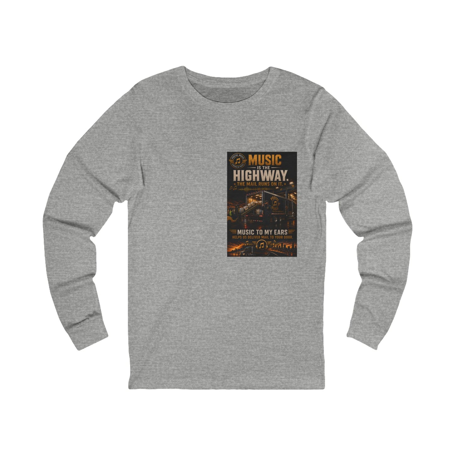 Postal Music — Music Is the Highway — Long-Sleeve T-Shirt