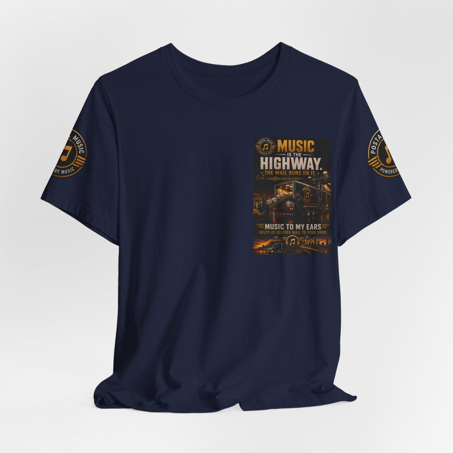 Postal Music — Music Is the Highway — Premium Unisex T-Shirt