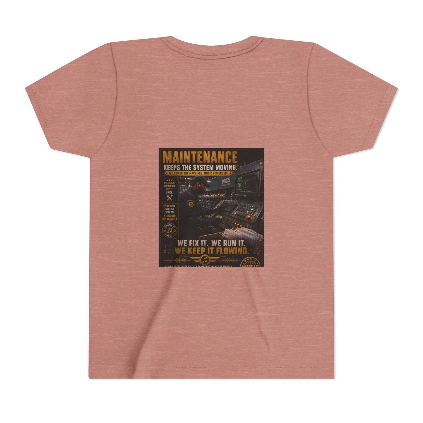 Postal Music — Maintenance Keeps the System Moving — Youth T-Shirt