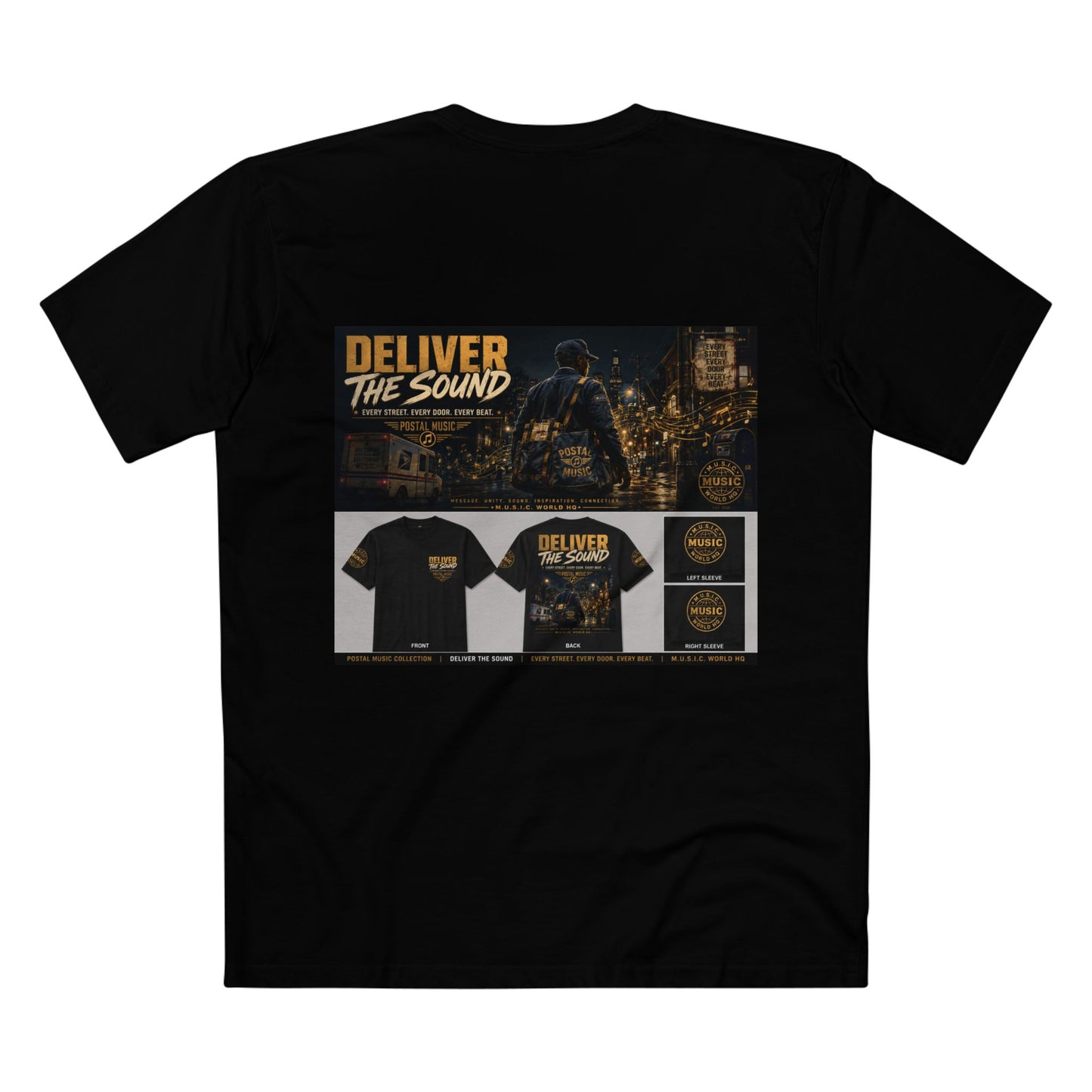 Postal Music — Deliver the Sound — Streetwear T-Shirt