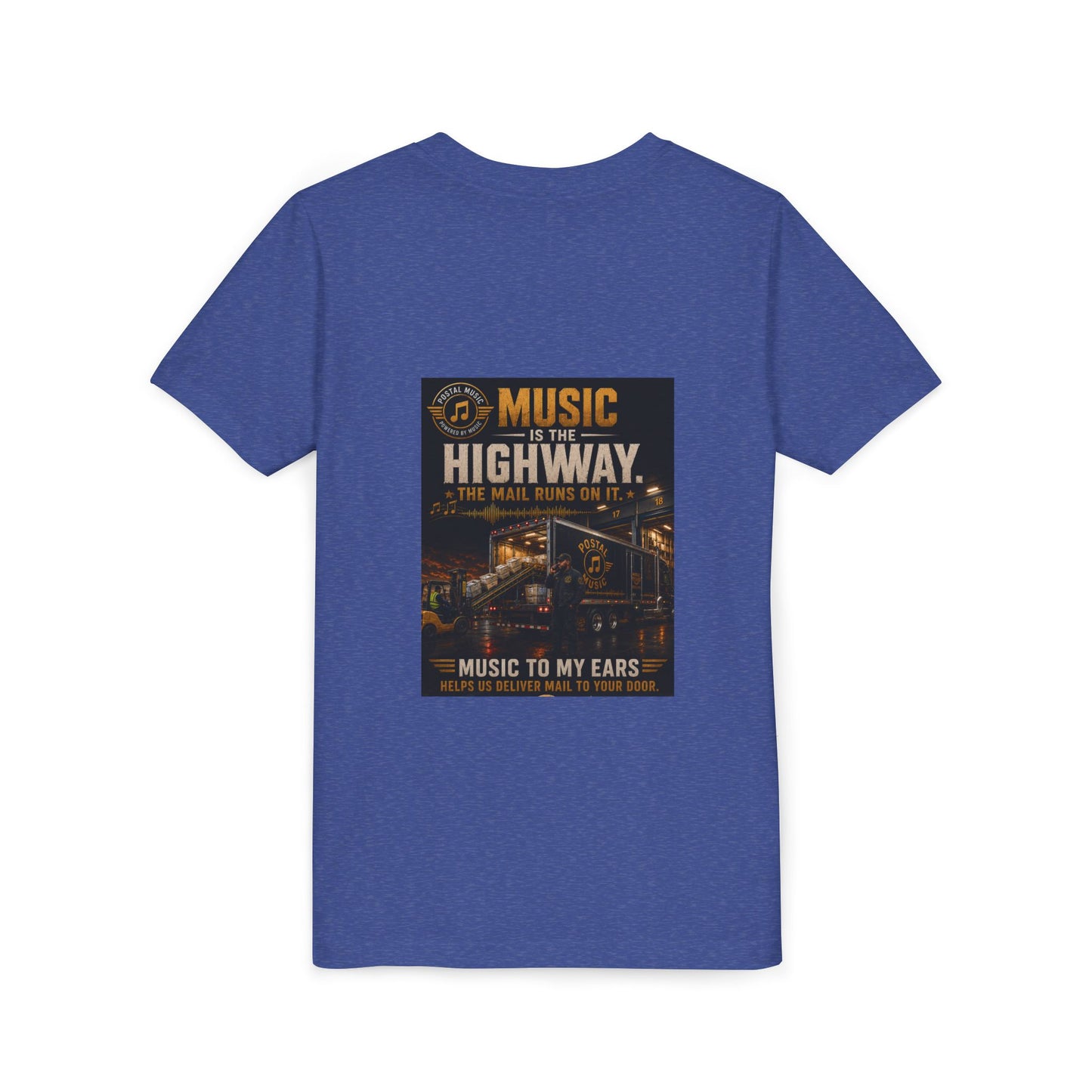 Postal Music — Music Is the Highway — Youth T-Shirt