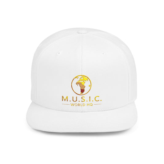 M.U.S.I.C. World HQ Heritage Premium Flat-Bill Snapback