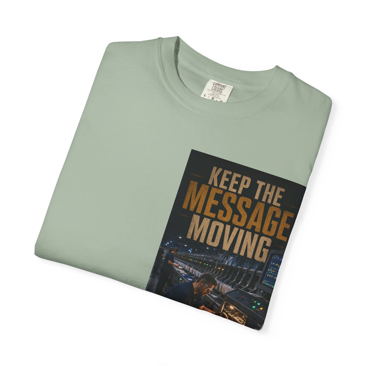 Postal Music — Keep the Message Moving — Garment-Dyed T-Shirt