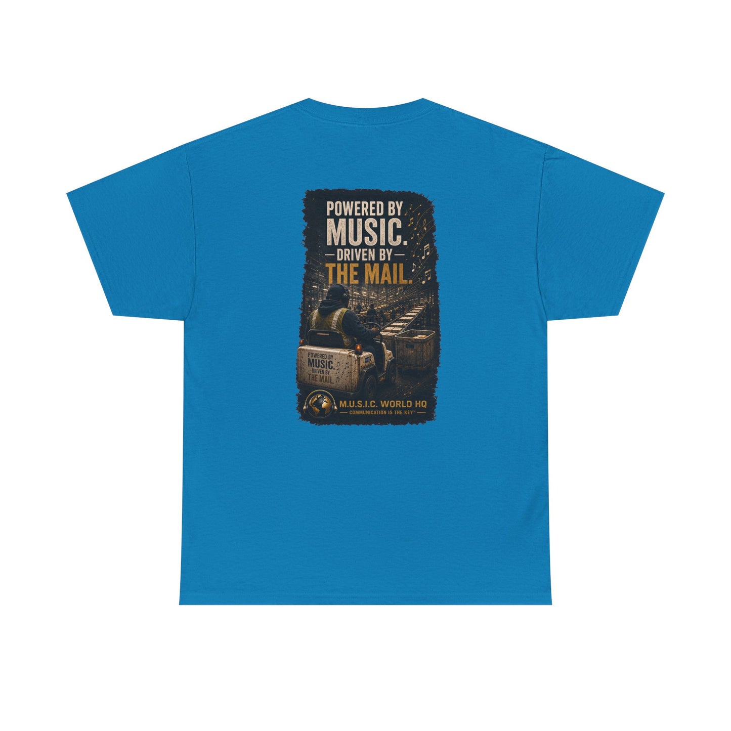 Postal Music - Powered by Music Premium T-Shirt - Colorways E