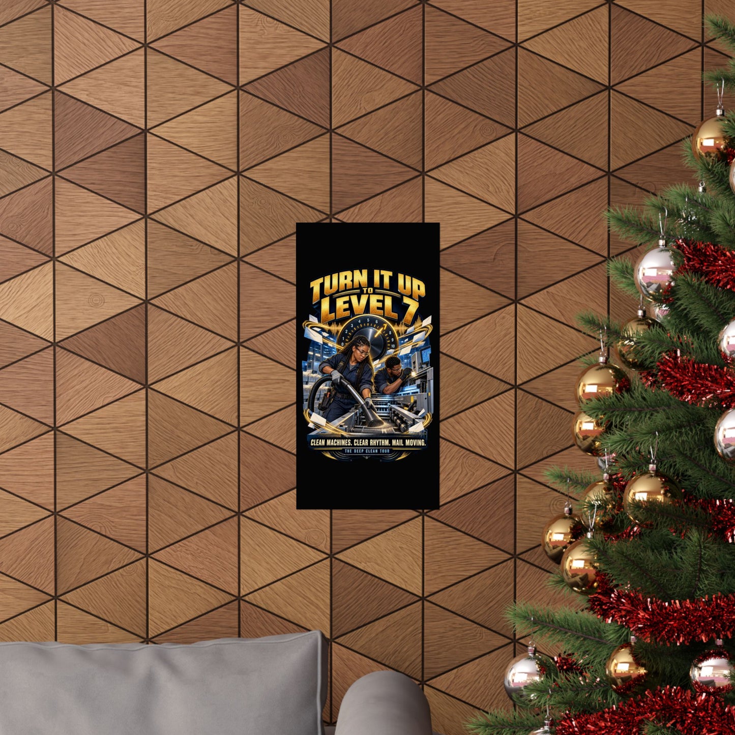 Postal Music - Turn It Up to Level 7 - Premium Matte Poster
