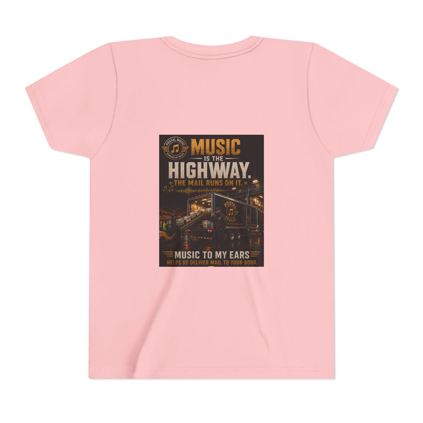 Postal Music — Music Is the Highway — Youth T-Shirt
