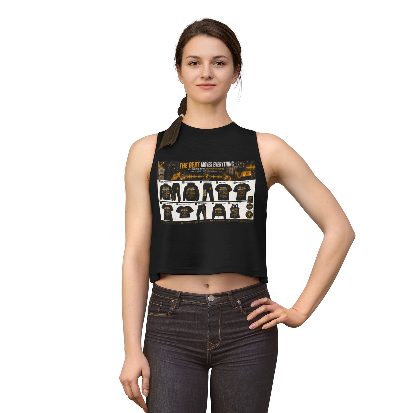 The Beat Moves Everything — Women's Cropped Tee | Postal Music