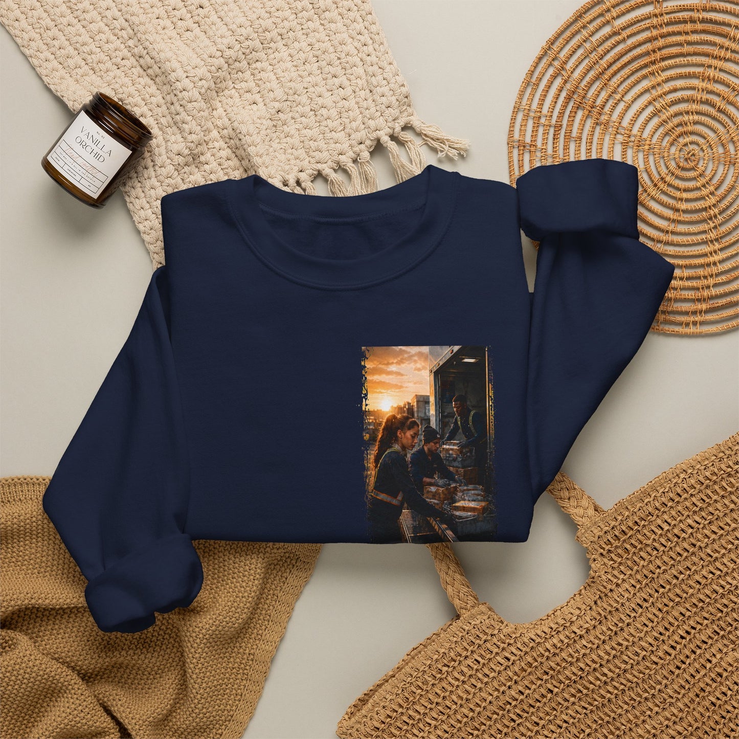 Postal Music — The Next Tour Core Crewneck Sweatshirt — Color Group 2 of 3